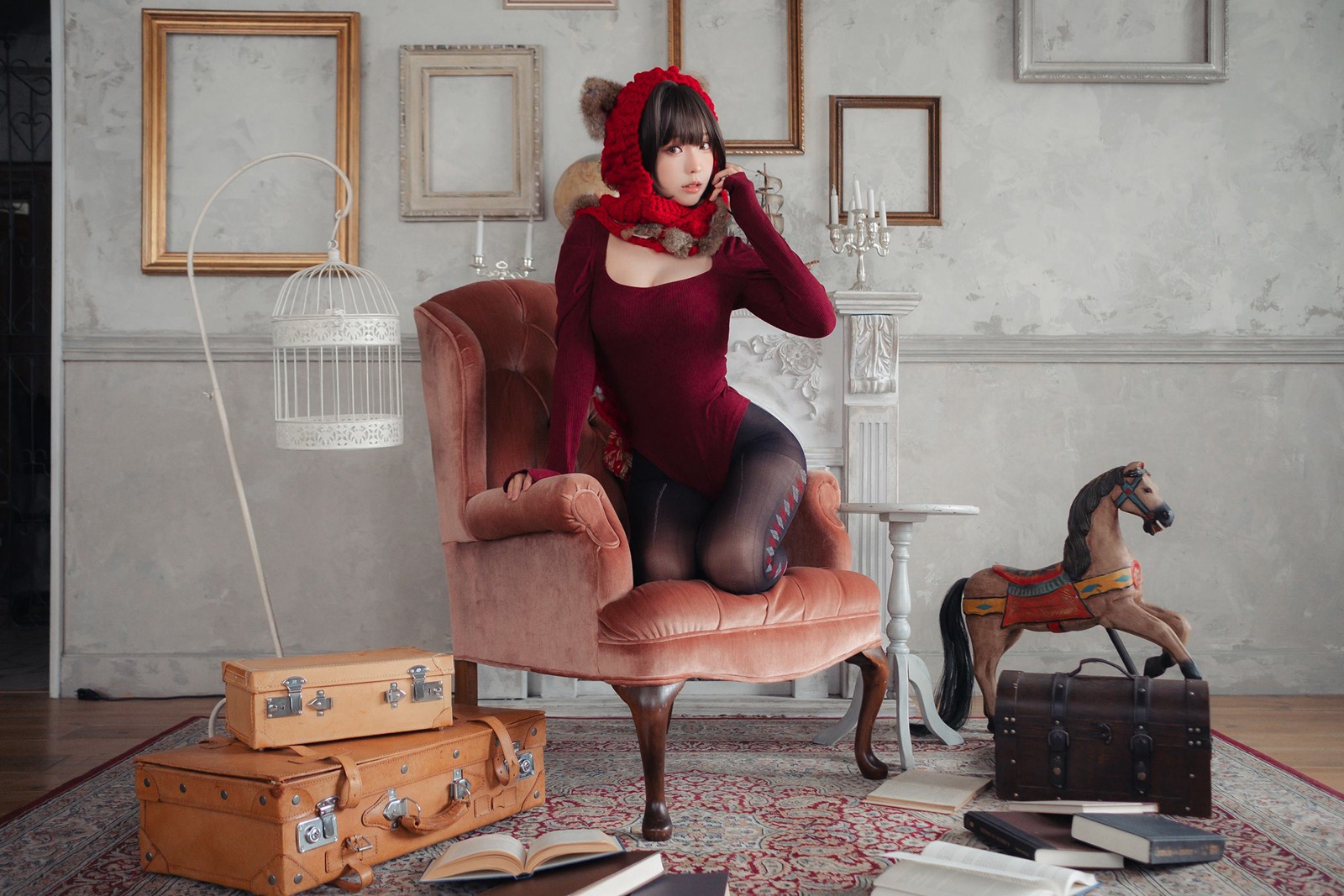 图片[14]-Ely_eee(ElyEE子)  – 红色 KNITTING[52P] – 速更版-美库