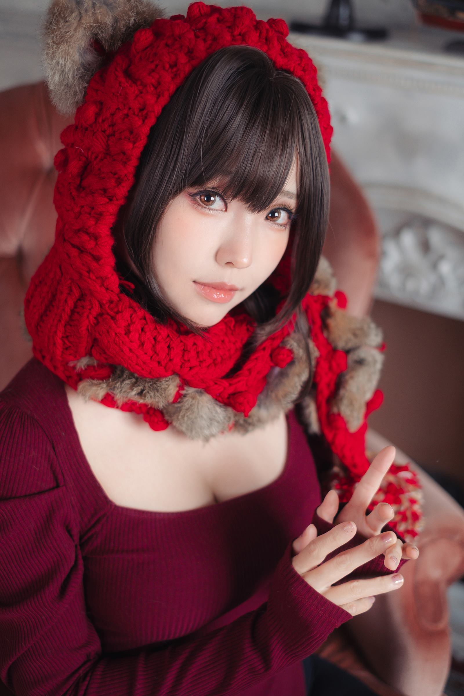 图片[20]-Ely_eee(ElyEE子)  – 红色 KNITTING[52P] – 速更版-美库