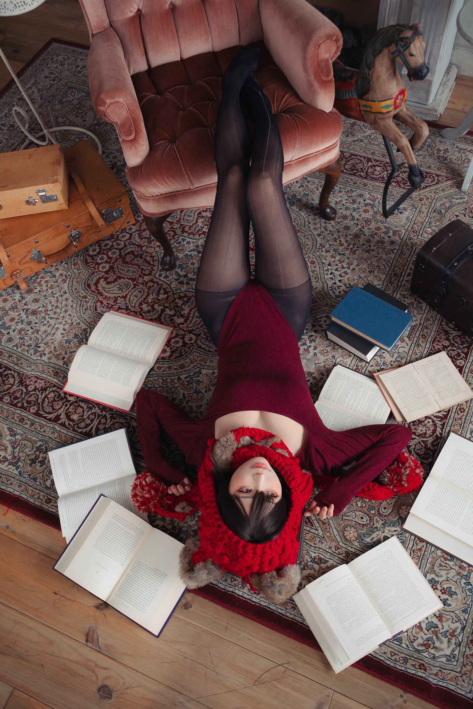 图片[47]-Ely_eee(ElyEE子)  – 红色 KNITTING[52P] – 速更版-美库