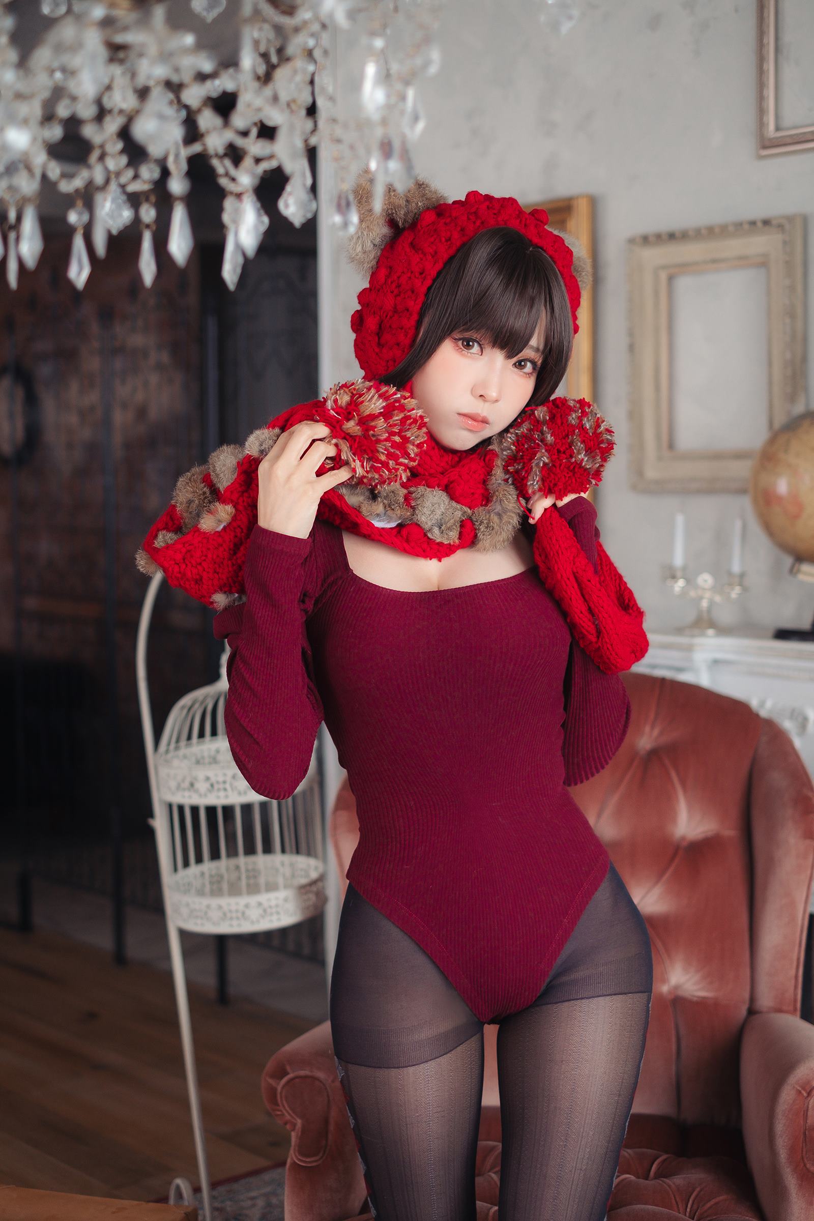 图片[53]-Ely_eee(ElyEE子)  – 红色 KNITTING[52P] – 速更版-美库