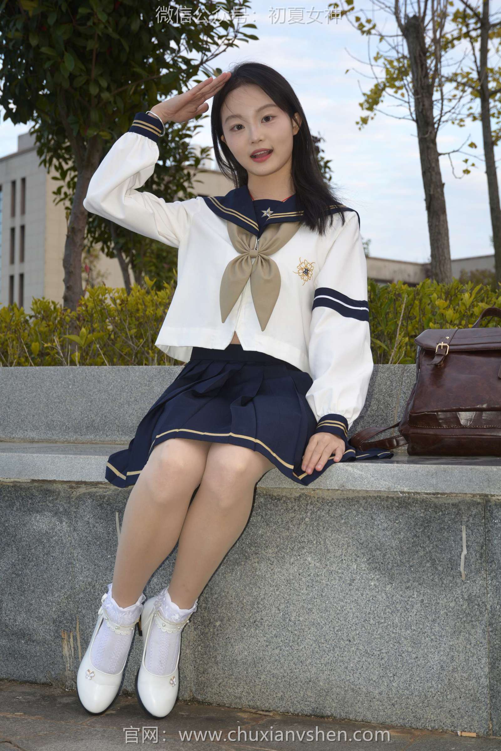 图片[17]-初夏女神 NO.113 双双 海军服JK[140P] – 速更版-美库