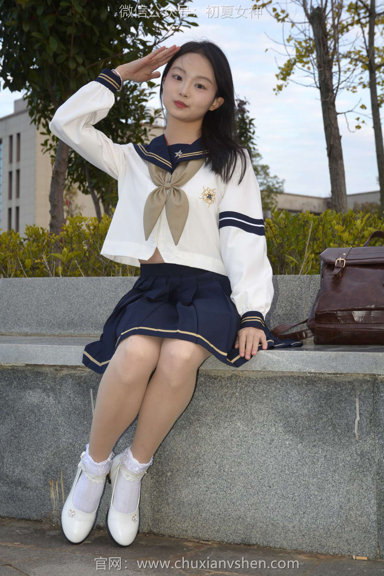 图片[18]-初夏女神 NO.113 双双 海军服JK[140P] – 速更版-美库