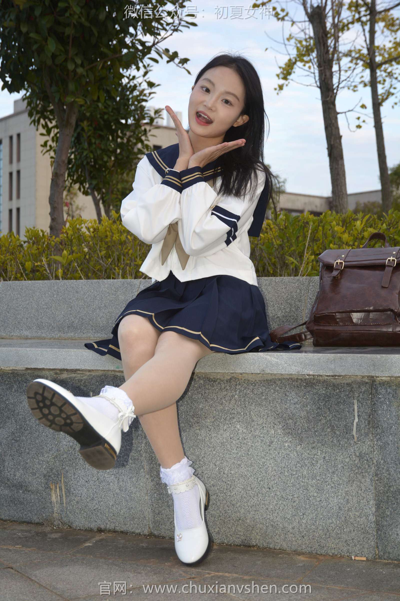 图片[19]-初夏女神 NO.113 双双 海军服JK[140P] – 速更版-美库