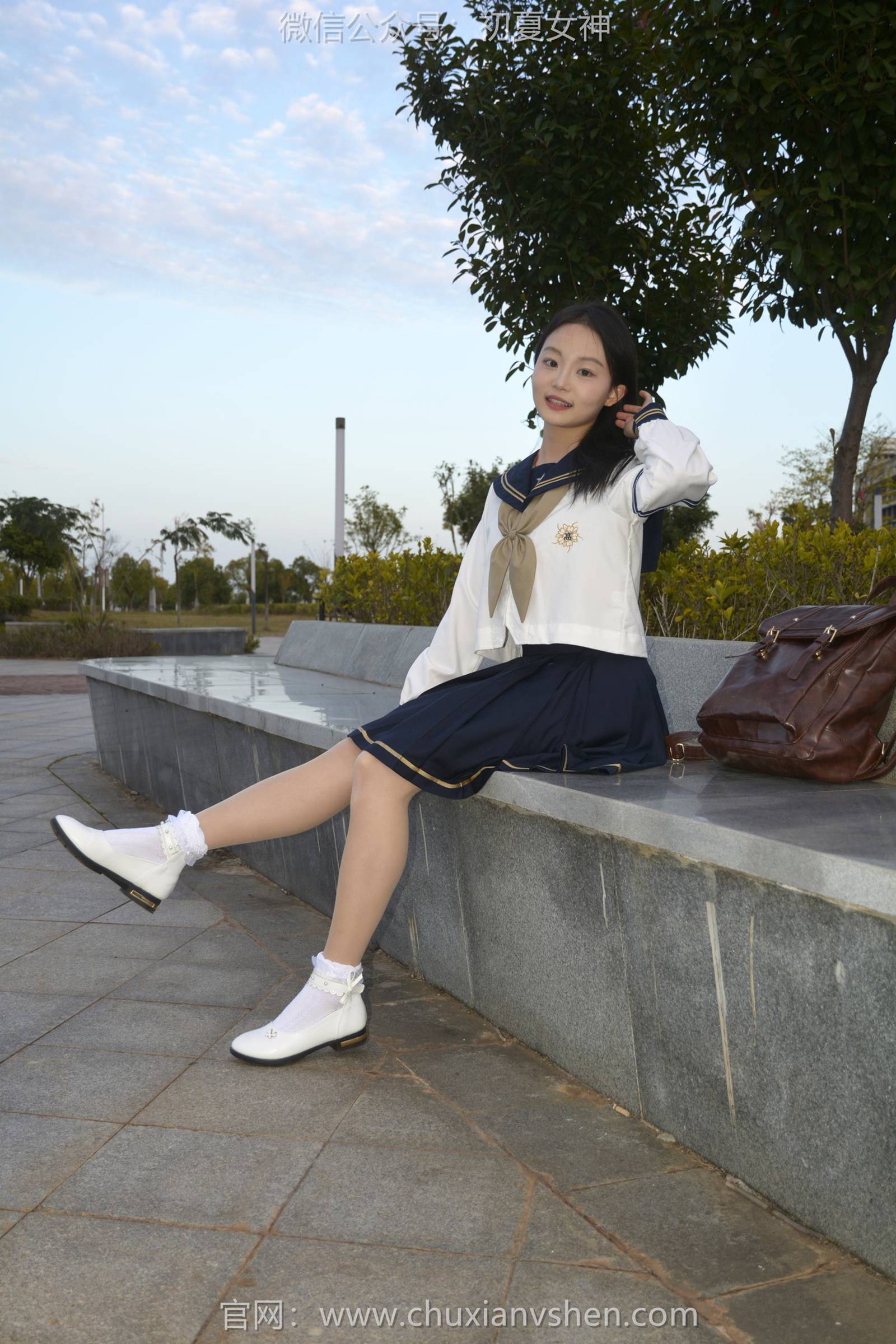 图片[25]-初夏女神 NO.113 双双 海军服JK[140P] – 速更版-美库