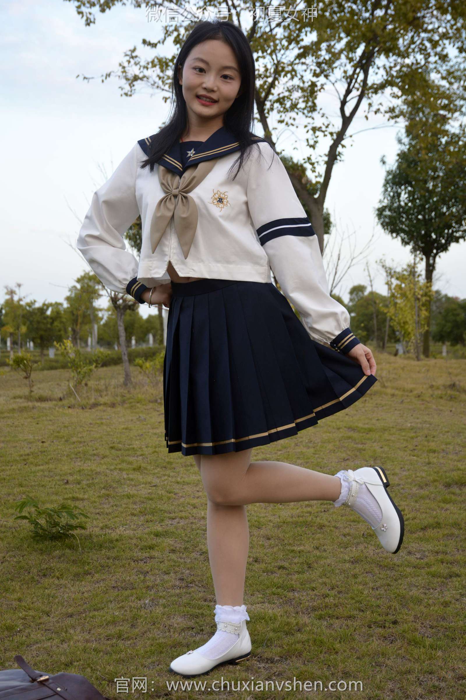 图片[44]-初夏女神 NO.113 双双 海军服JK[140P] – 速更版-美库