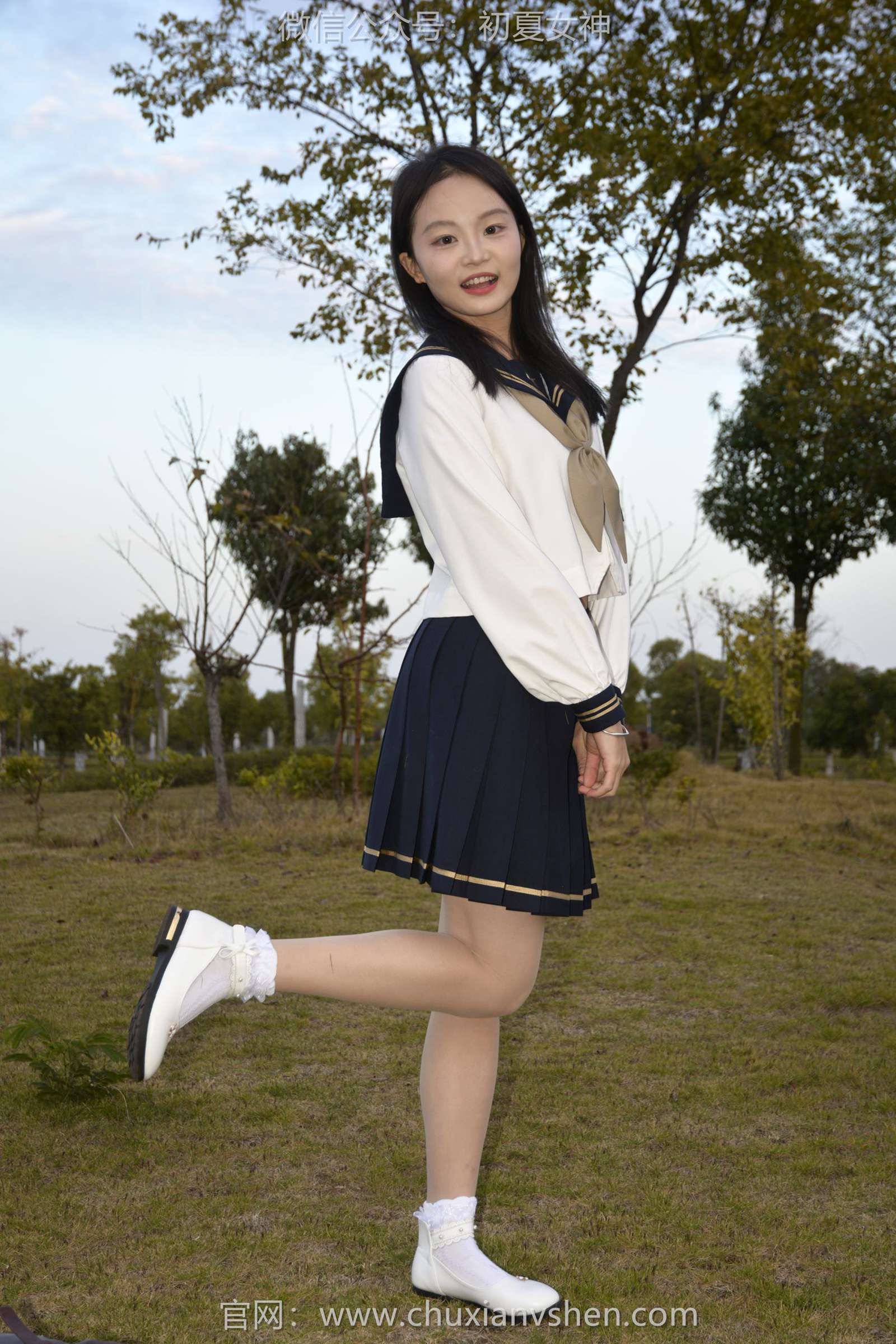 图片[46]-初夏女神 NO.113 双双 海军服JK[140P] – 速更版-美库