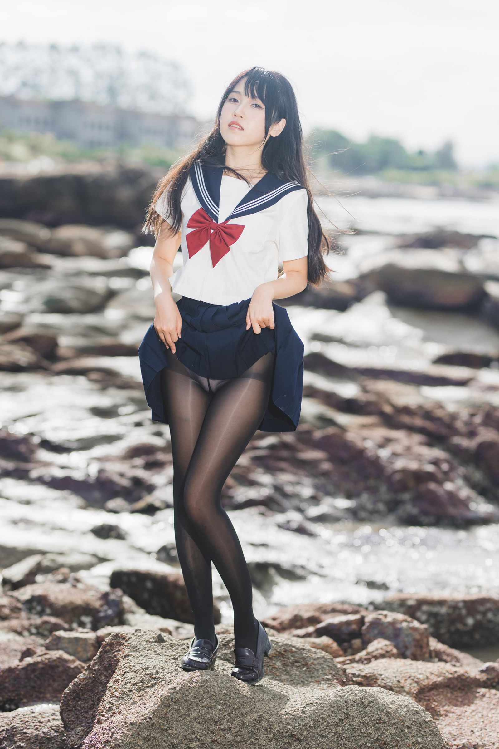 图片[24]-不呆猫  × 三無人型 – 水手服百合黑丝[31P] – 速更版-美库