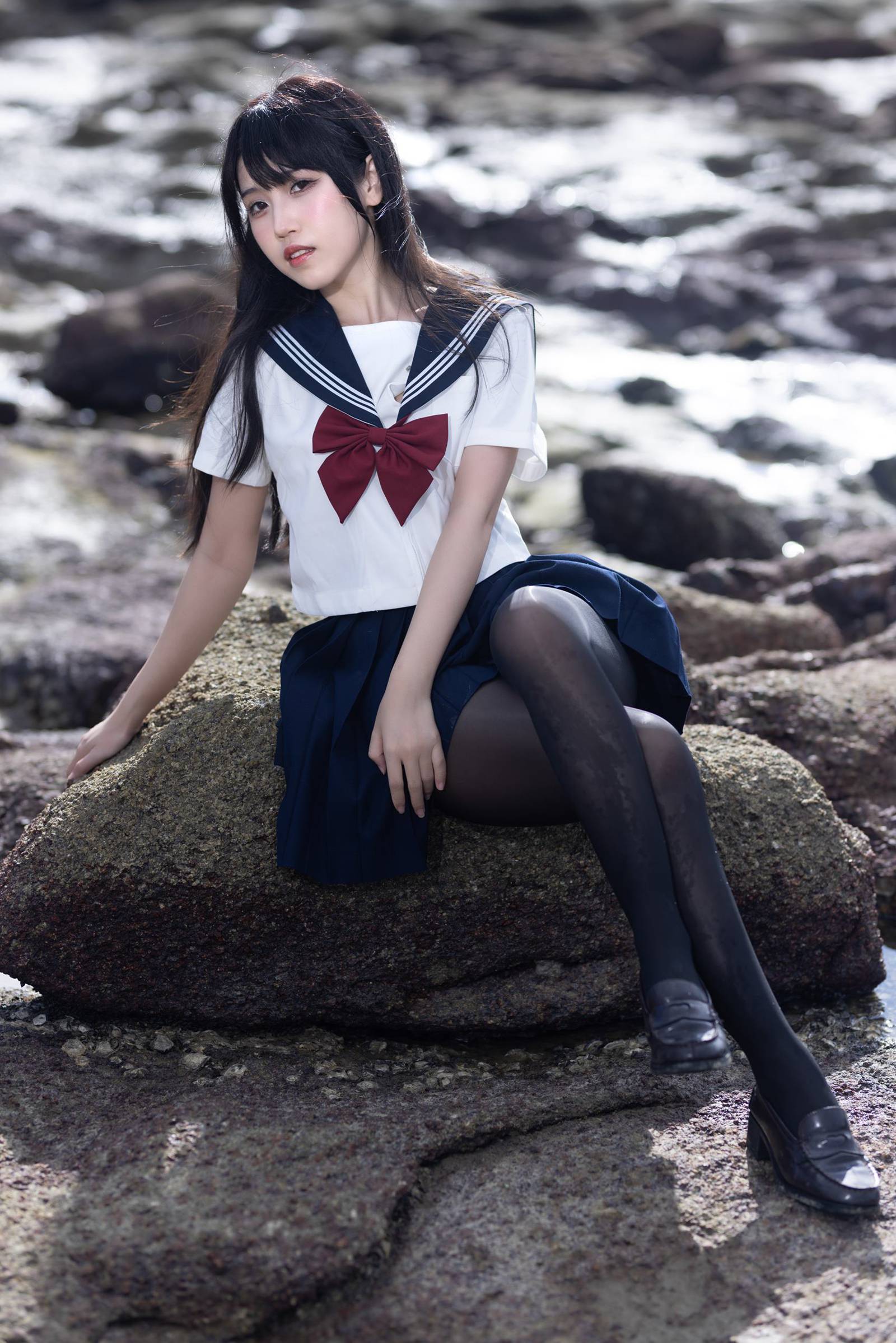 图片[27]-不呆猫  × 三無人型 – 水手服百合黑丝[31P] – 速更版-美库