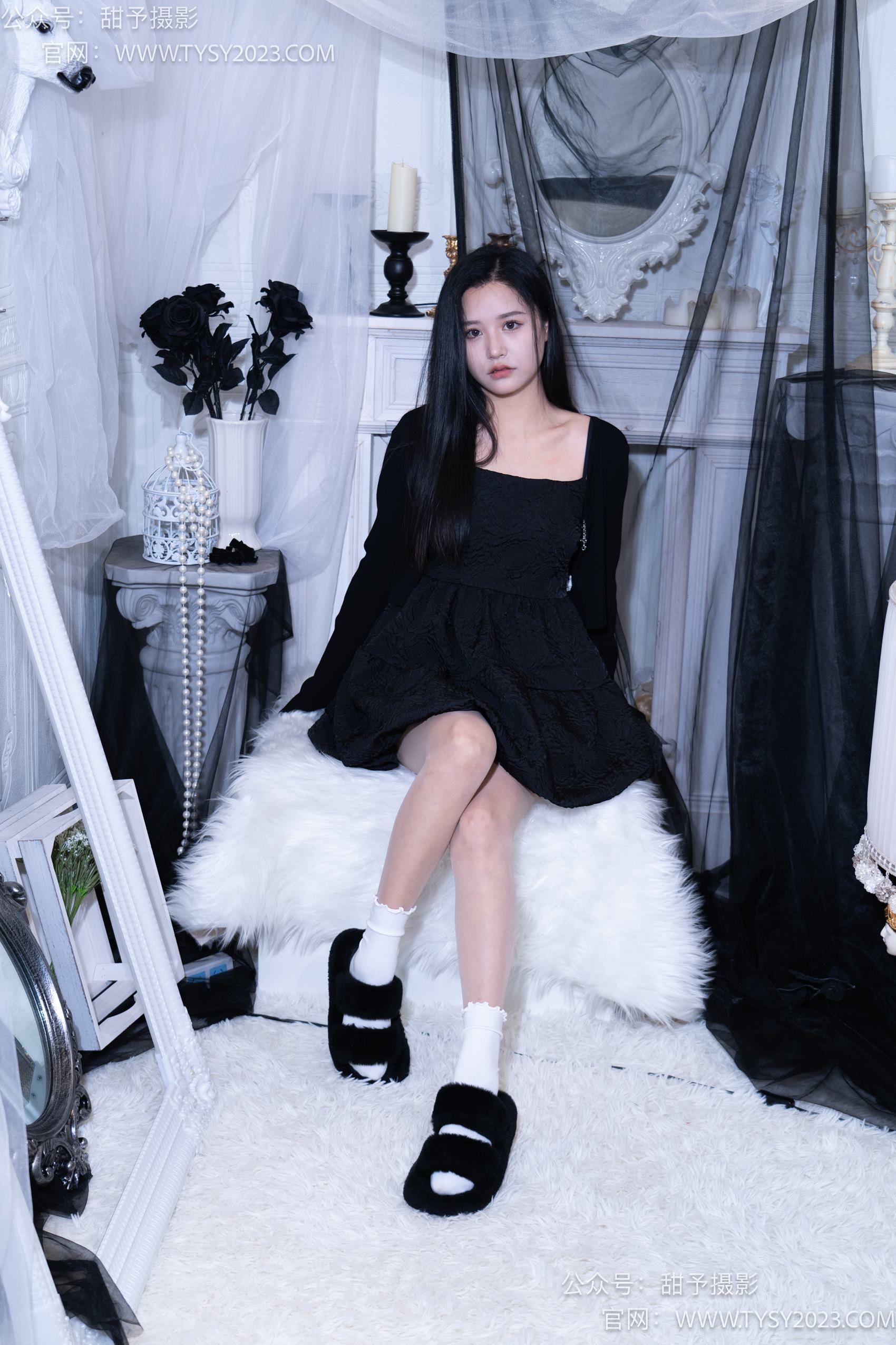 图片[15]-甜予摄影 NO.002 澜澜-拖鞋、白棉袜、肉丝-脚尖加固款[131P] – 速更版-美库