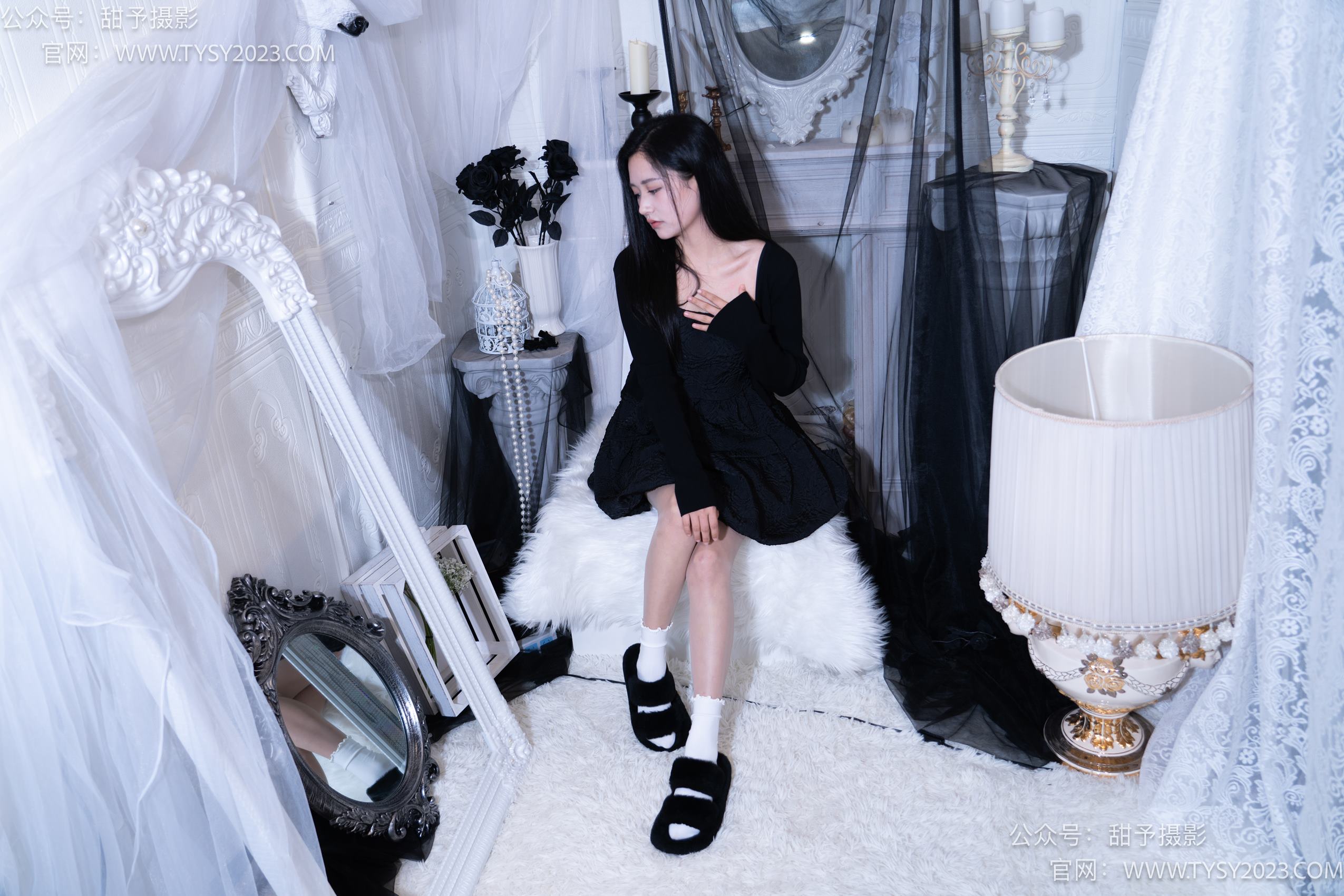 图片[18]-甜予摄影 NO.002 澜澜-拖鞋、白棉袜、肉丝-脚尖加固款[131P] – 速更版-美库