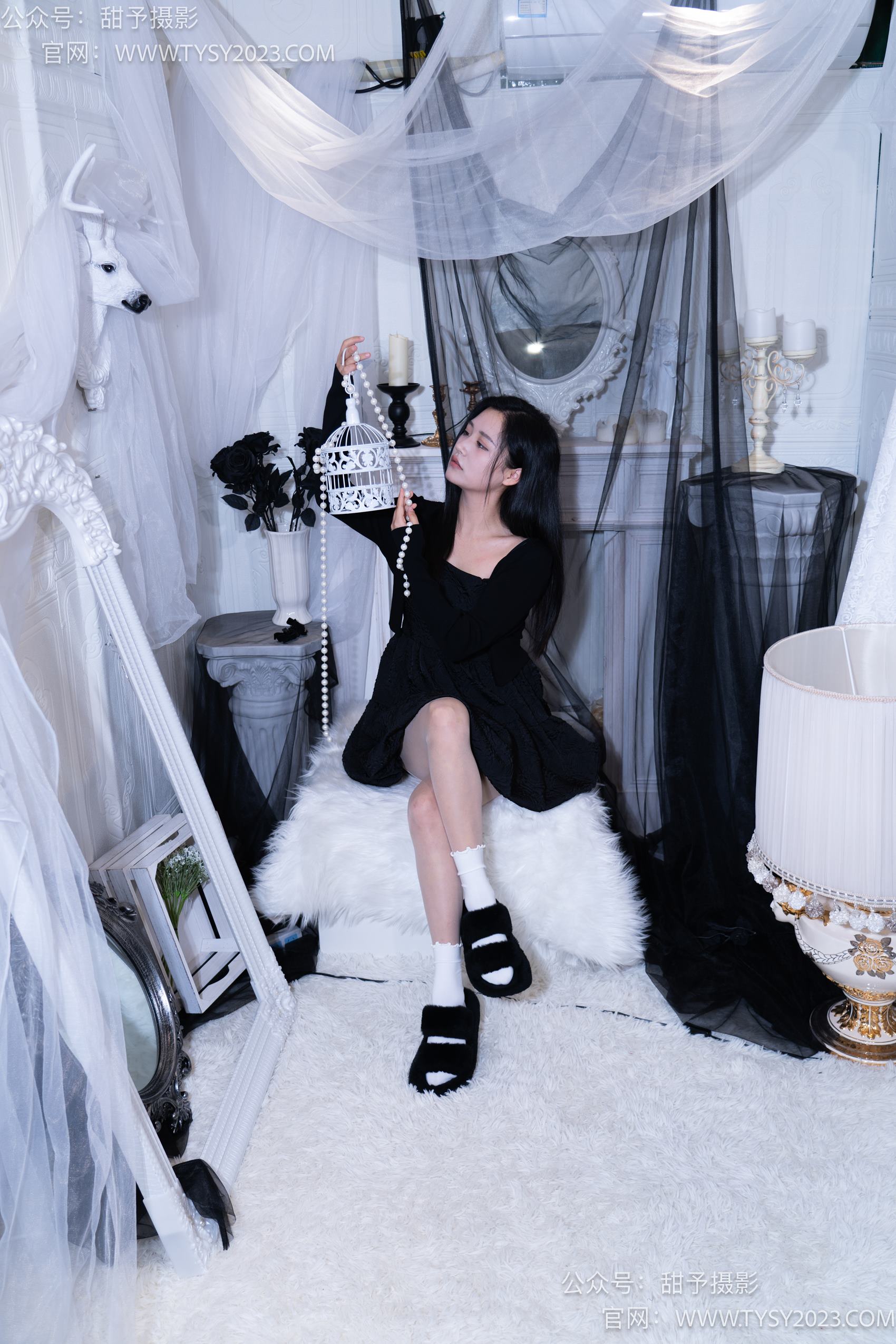 图片[23]-甜予摄影 NO.002 澜澜-拖鞋、白棉袜、肉丝-脚尖加固款[131P] – 速更版-美库