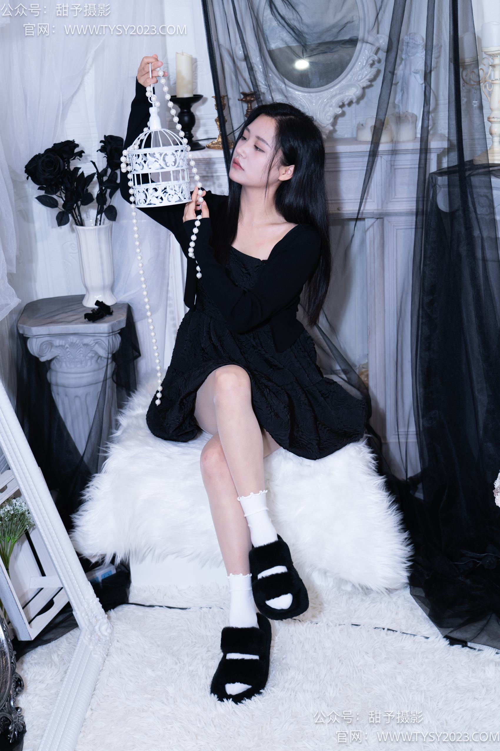 图片[24]-甜予摄影 NO.002 澜澜-拖鞋、白棉袜、肉丝-脚尖加固款[131P] – 速更版-美库