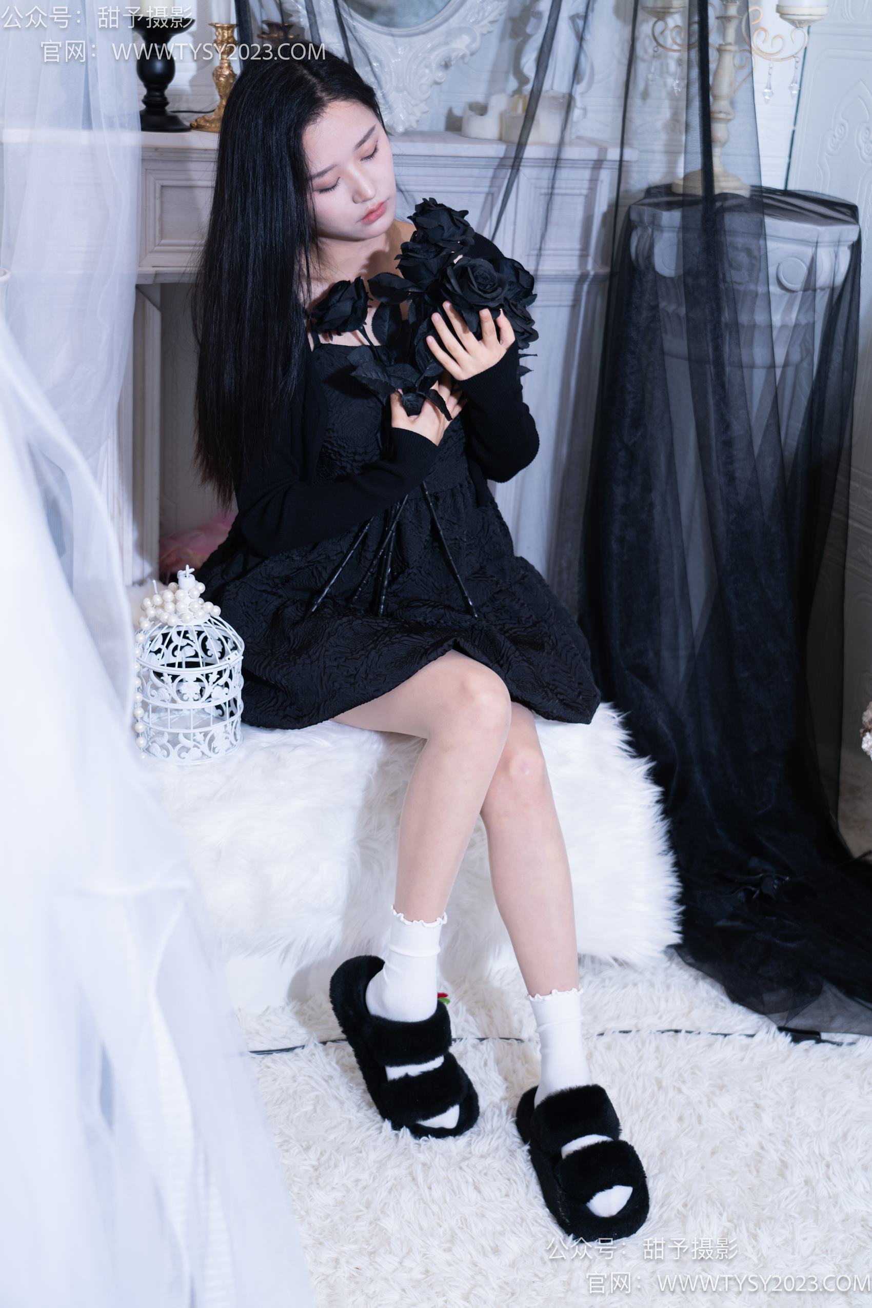 图片[30]-甜予摄影 NO.002 澜澜-拖鞋、白棉袜、肉丝-脚尖加固款[131P] – 速更版-美库
