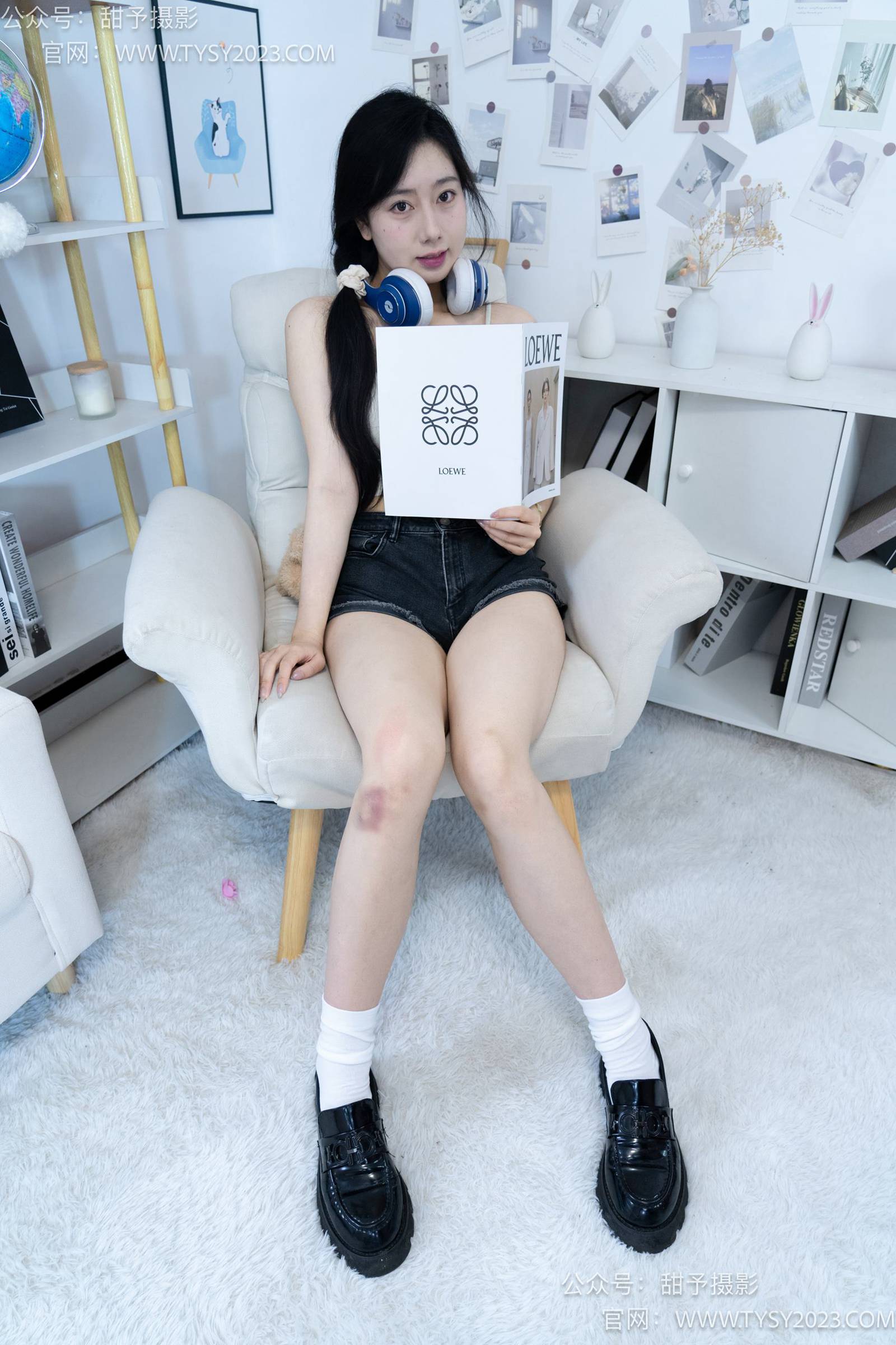 图片[20]-甜予摄影 NO.003 鱼鱼-皮鞋、白棉袜、裸足[123P] – 速更版-美库