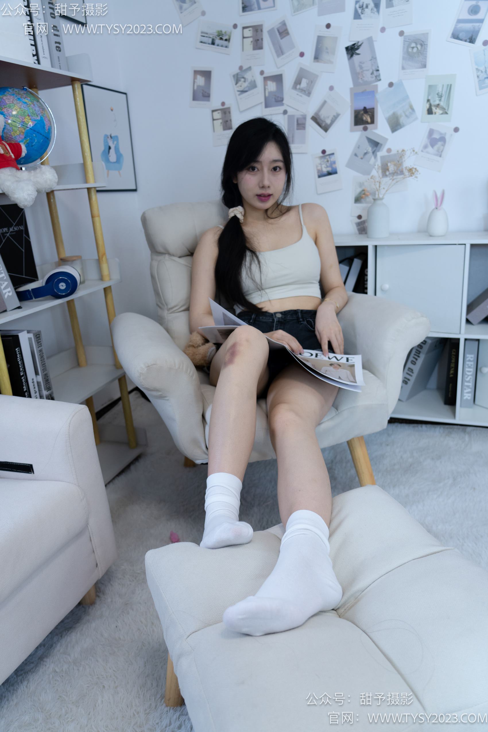 图片[57]-甜予摄影 NO.003 鱼鱼-皮鞋、白棉袜、裸足[123P] – 速更版-美库