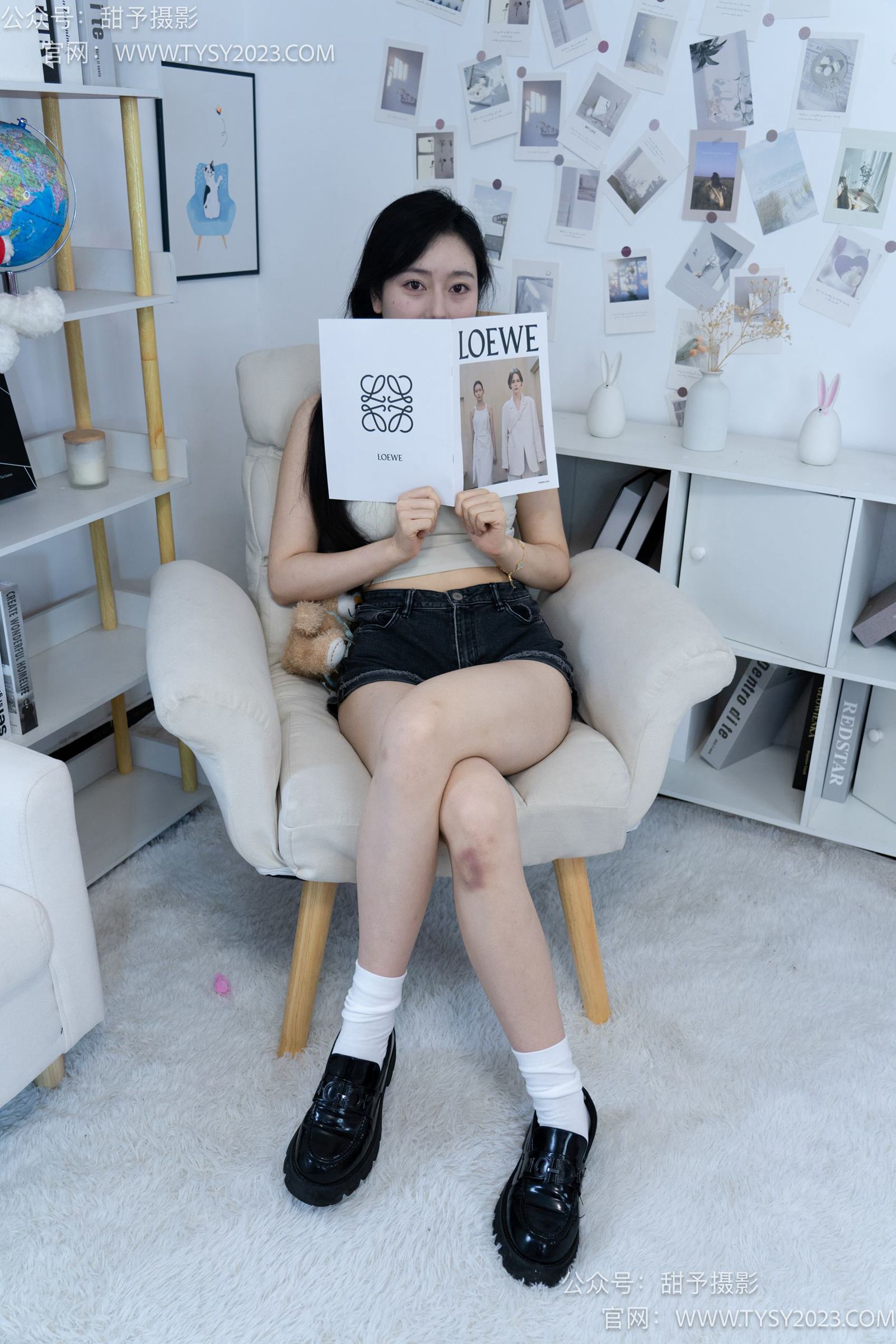 图片[124]-甜予摄影 NO.003 鱼鱼-皮鞋、白棉袜、裸足[123P] – 速更版-美库