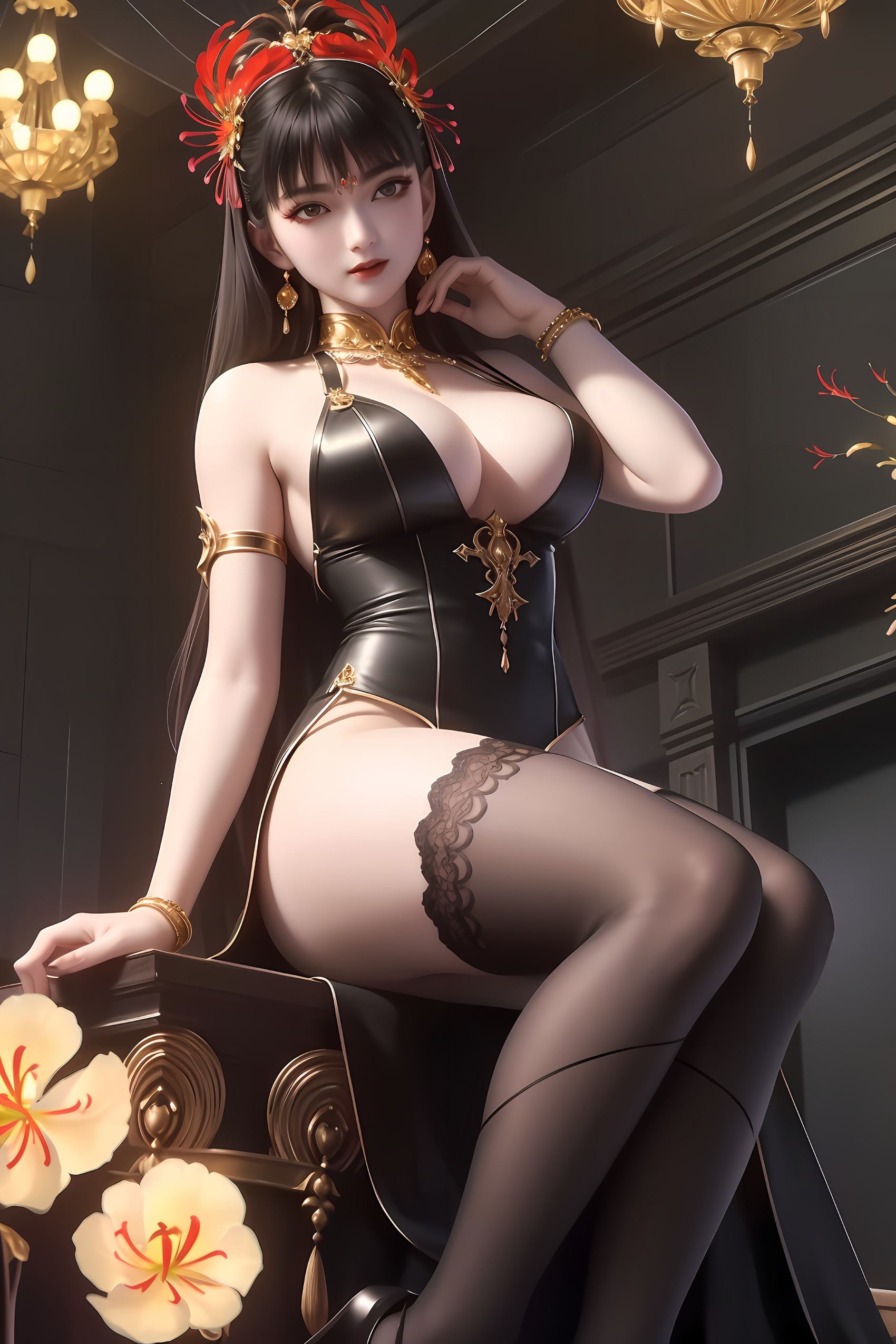 图片[12]-AI绘画 247 倩女阿初[42P] – 速更版-美库