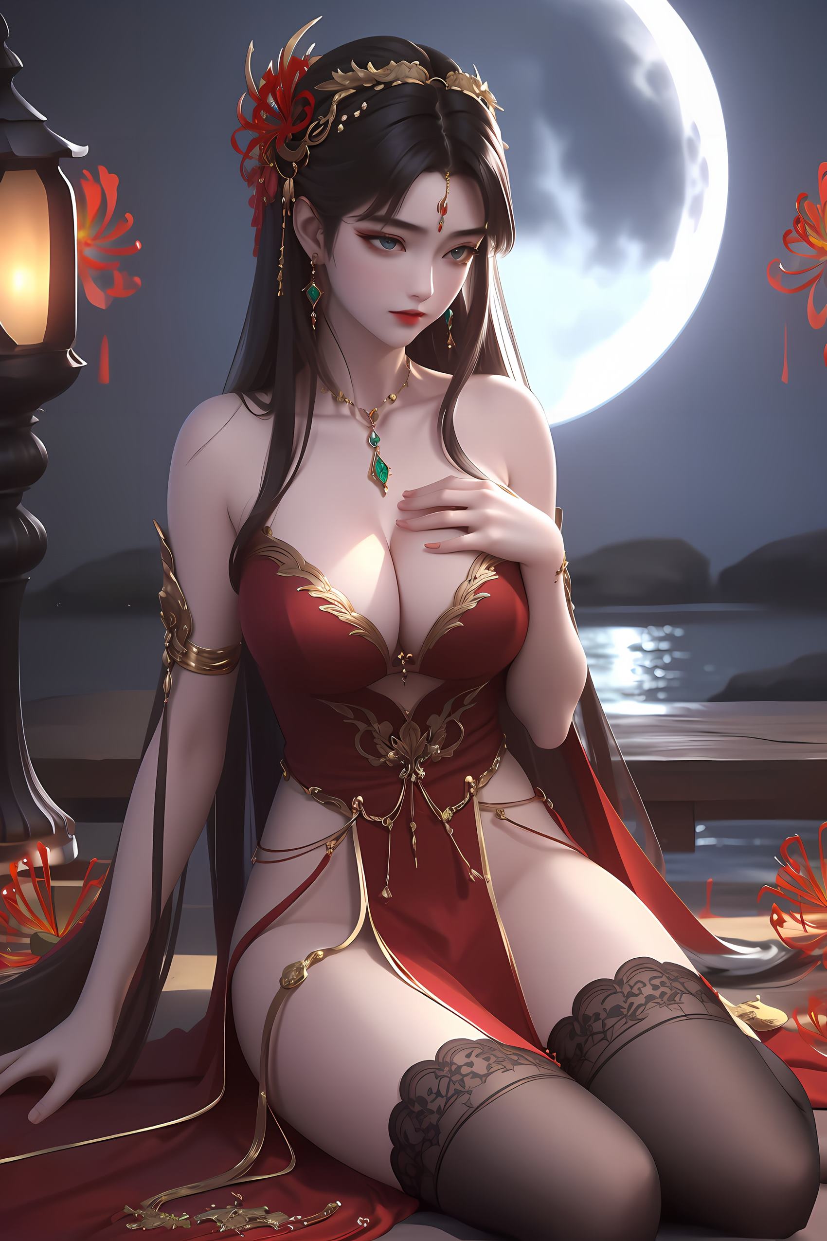 图片[36]-AI绘画 247 倩女阿初[42P] – 速更版-美库