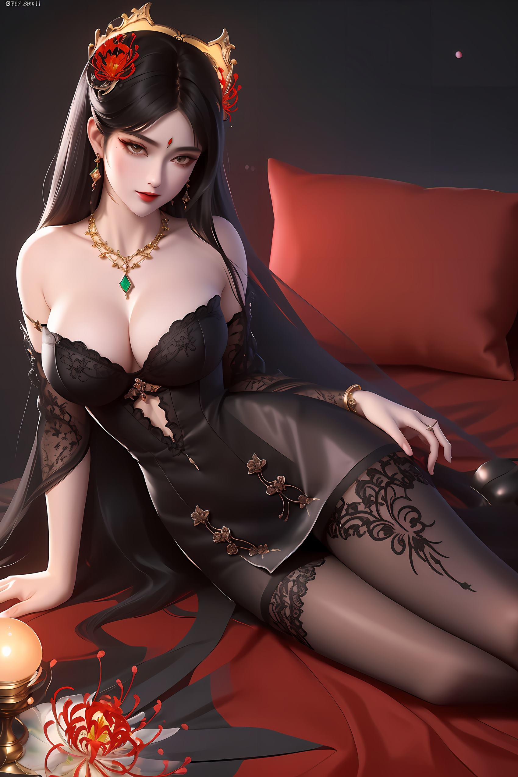 图片[43]-AI绘画 247 倩女阿初[42P] – 速更版-美库