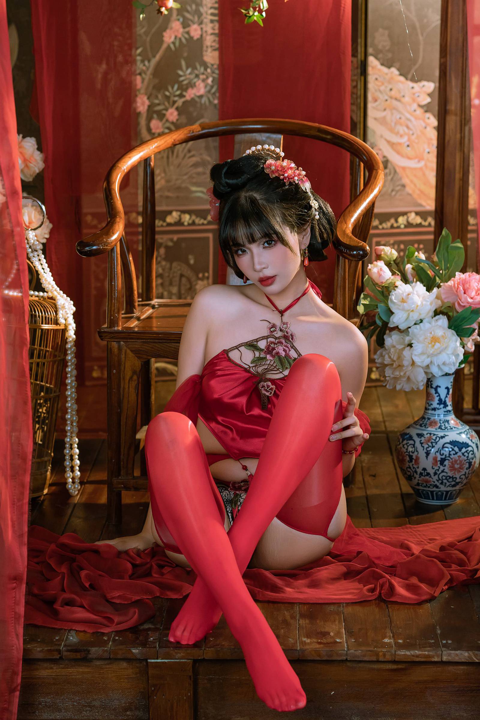 图片[10]-云溪溪 – 奶桃&轩萧学姐 情趣肚兜[13P] – 速更版-美库