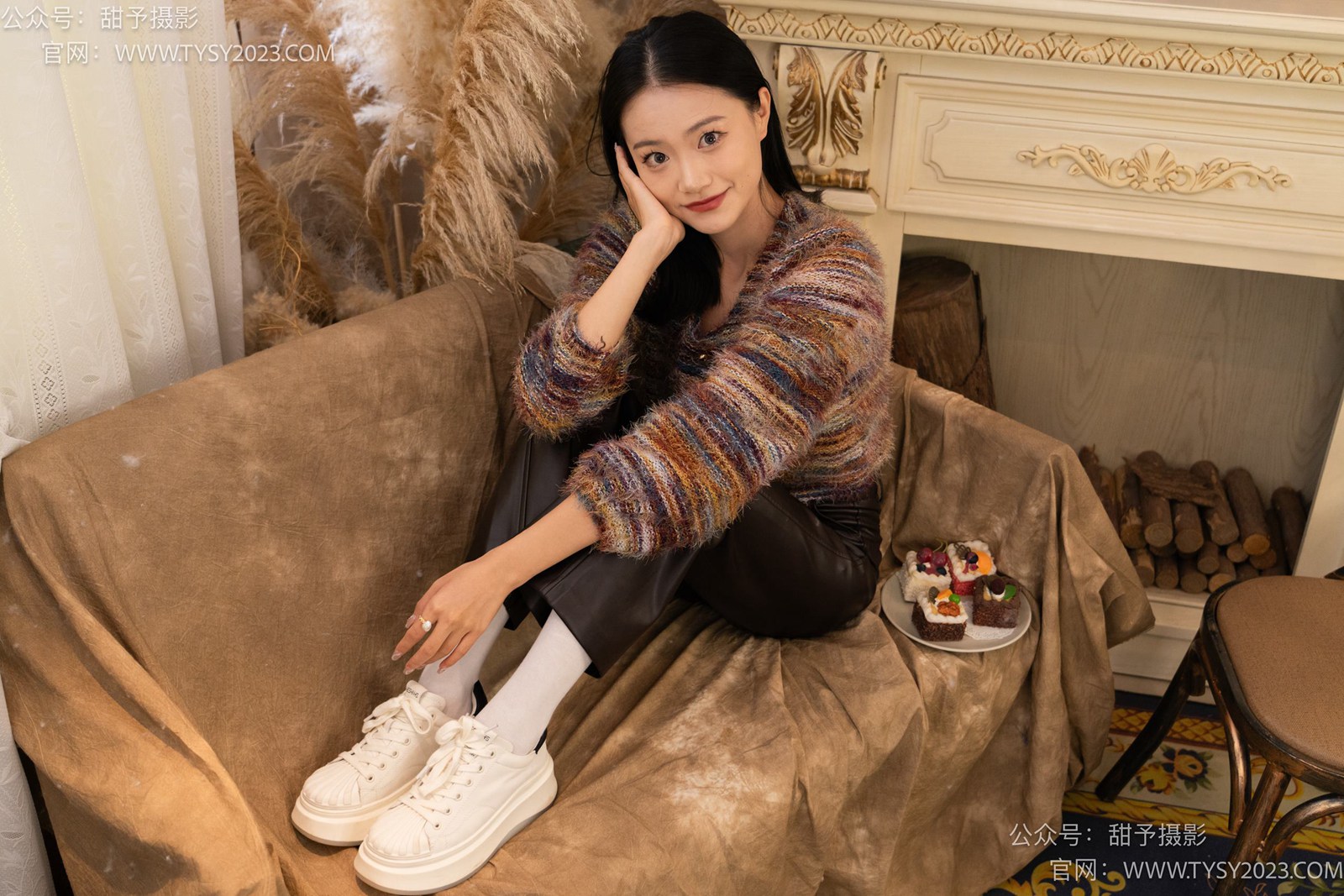 图片[23]-甜予摄影 NO.005 齐齐-板鞋、白棉袜、裸足[122P] – 速更版-美库