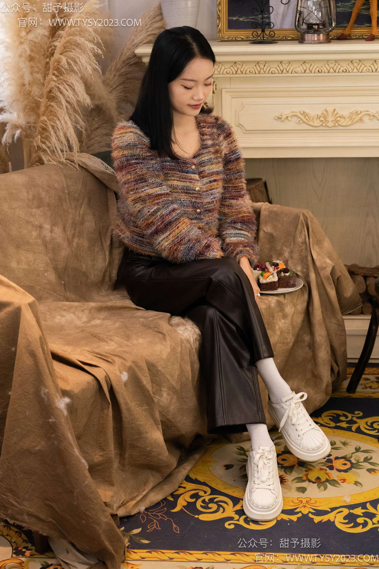 图片[34]-甜予摄影 NO.005 齐齐-板鞋、白棉袜、裸足[122P] – 速更版-美库