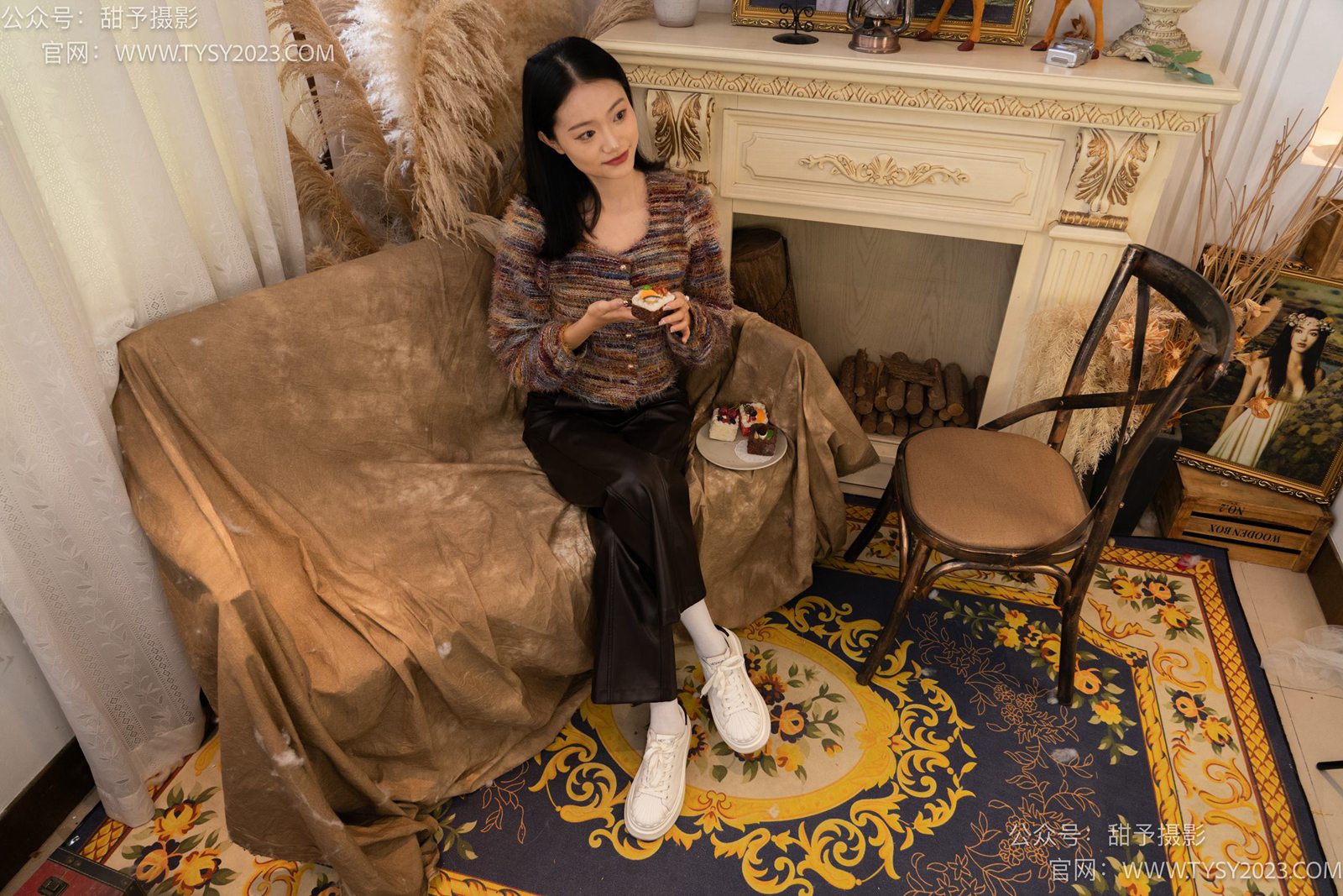 图片[36]-甜予摄影 NO.005 齐齐-板鞋、白棉袜、裸足[122P] – 速更版-美库