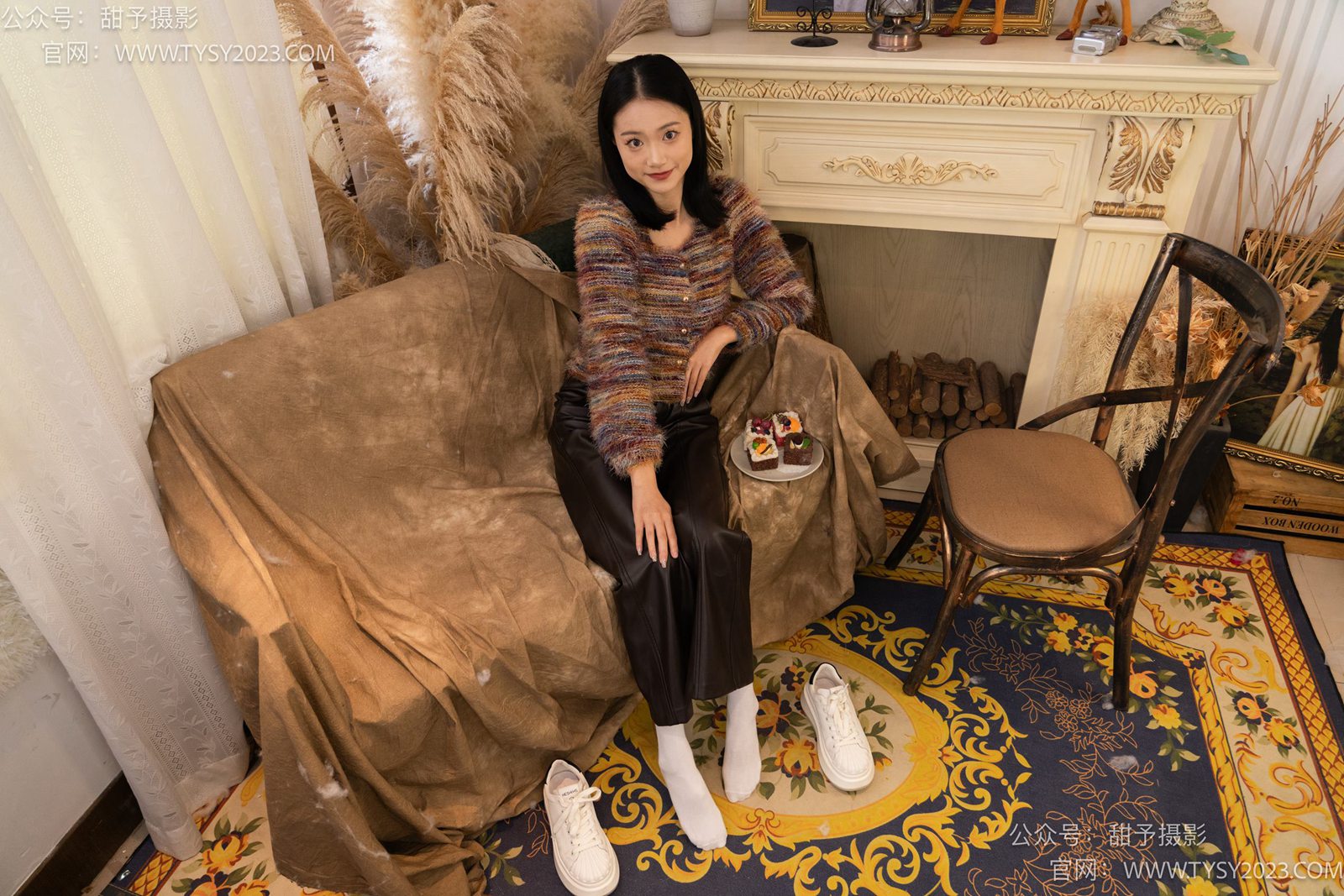 图片[41]-甜予摄影 NO.005 齐齐-板鞋、白棉袜、裸足[122P] – 速更版-美库