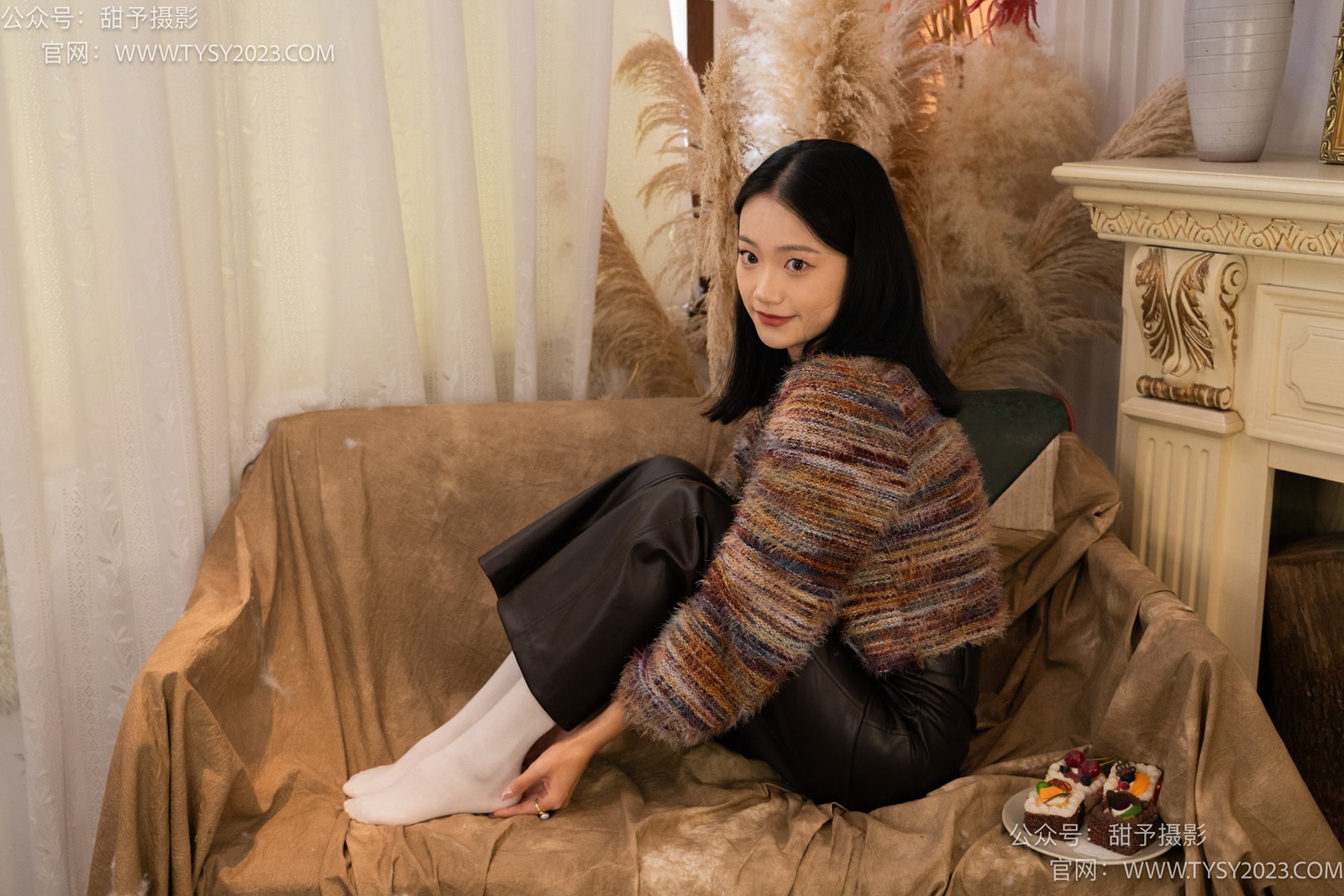 图片[54]-甜予摄影 NO.005 齐齐-板鞋、白棉袜、裸足[122P] – 速更版-美库