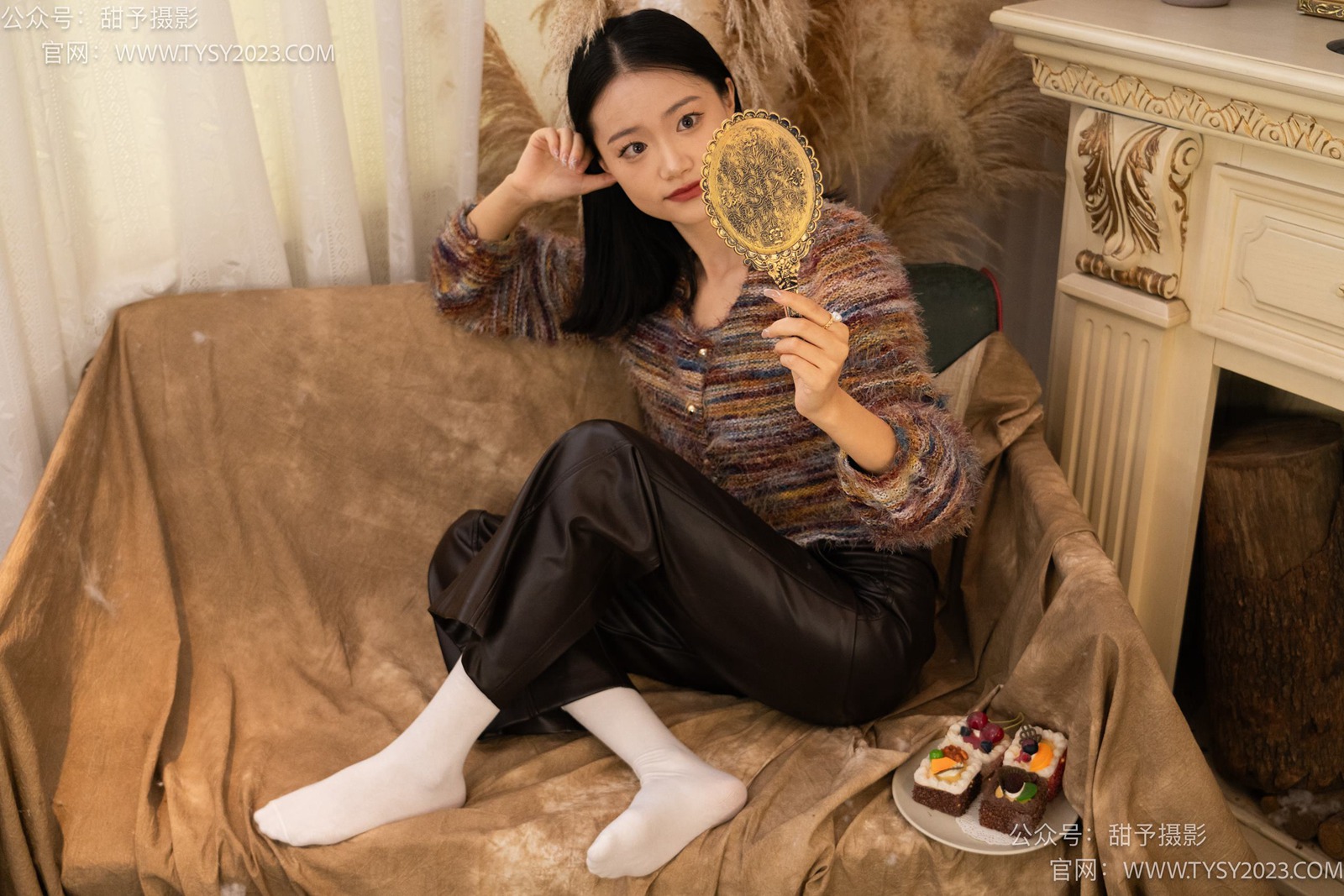 图片[71]-甜予摄影 NO.005 齐齐-板鞋、白棉袜、裸足[122P] – 速更版-美库