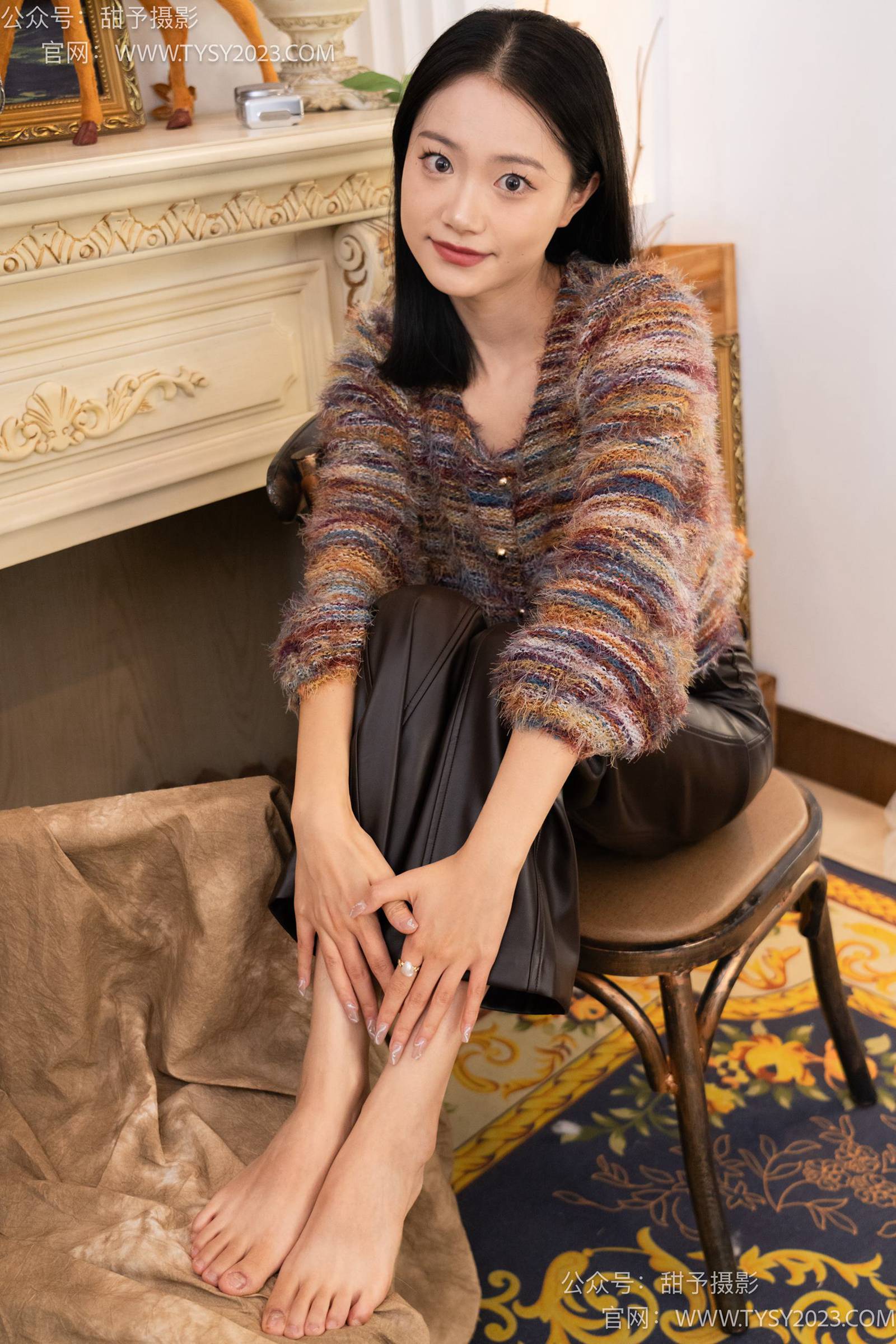 图片[90]-甜予摄影 NO.005 齐齐-板鞋、白棉袜、裸足[122P] – 速更版-美库