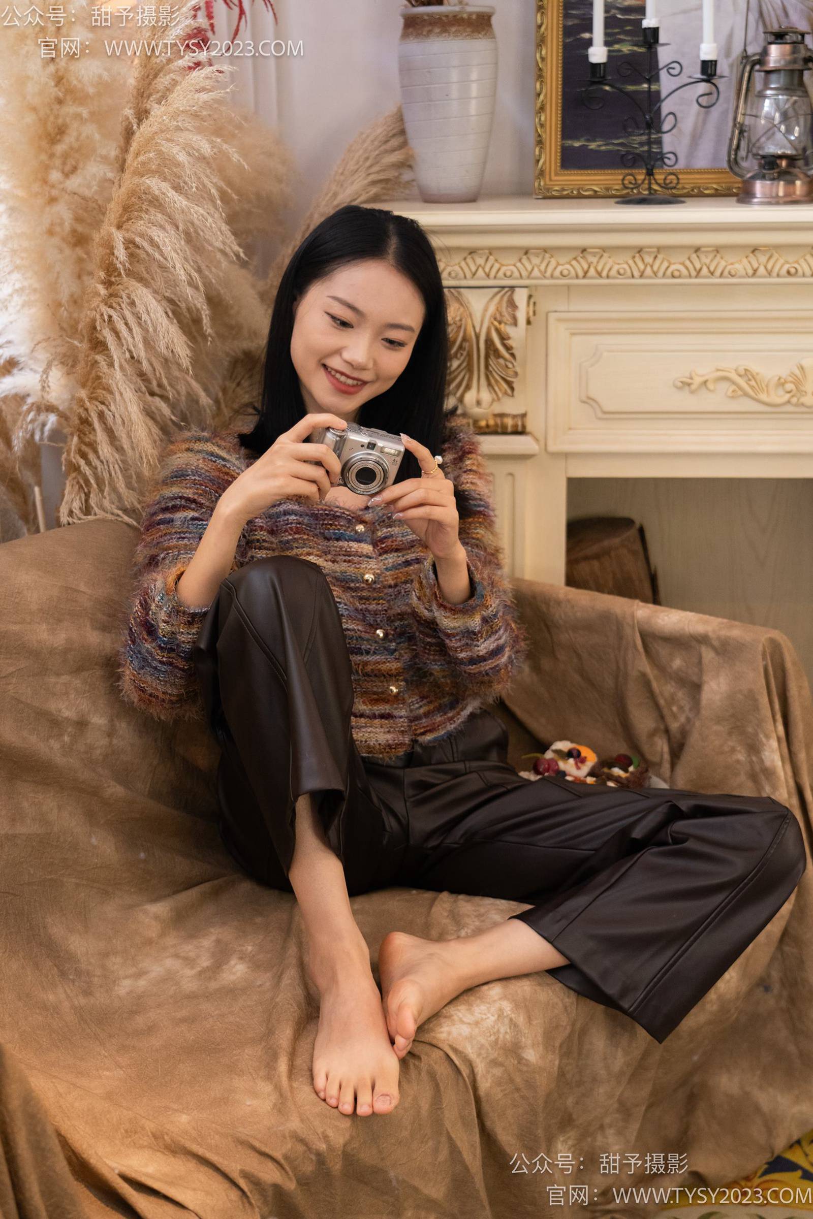 图片[98]-甜予摄影 NO.005 齐齐-板鞋、白棉袜、裸足[122P] – 速更版-美库