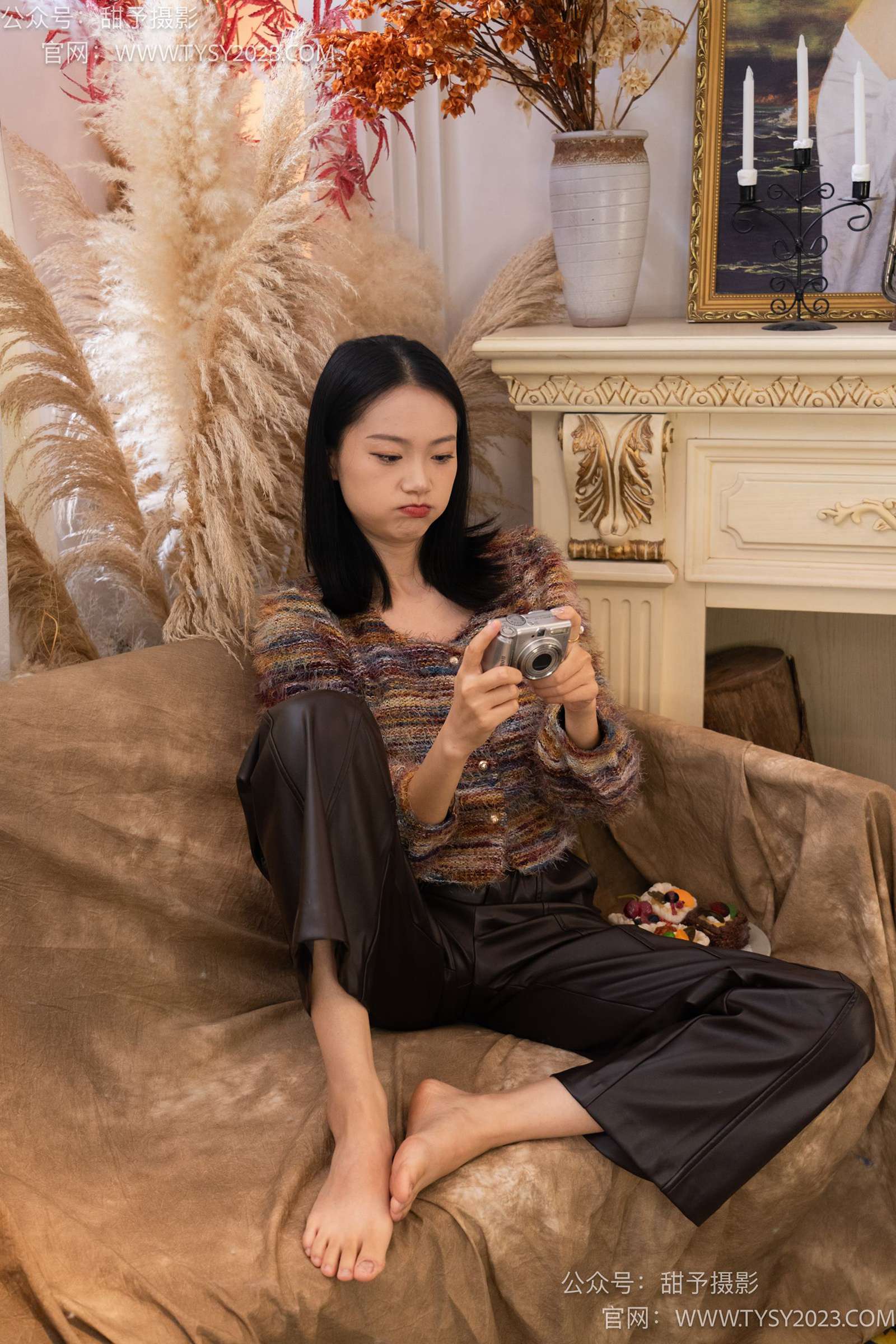 图片[101]-甜予摄影 NO.005 齐齐-板鞋、白棉袜、裸足[122P] – 速更版-美库