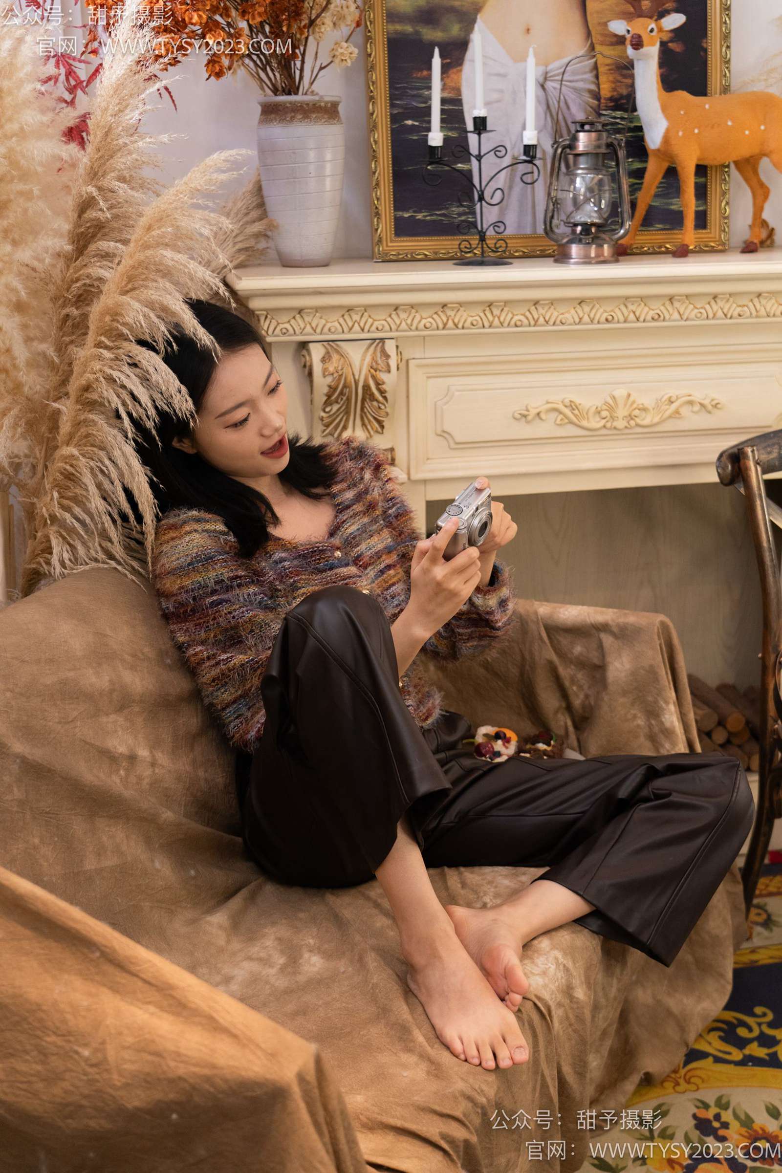 图片[102]-甜予摄影 NO.005 齐齐-板鞋、白棉袜、裸足[122P] – 速更版-美库