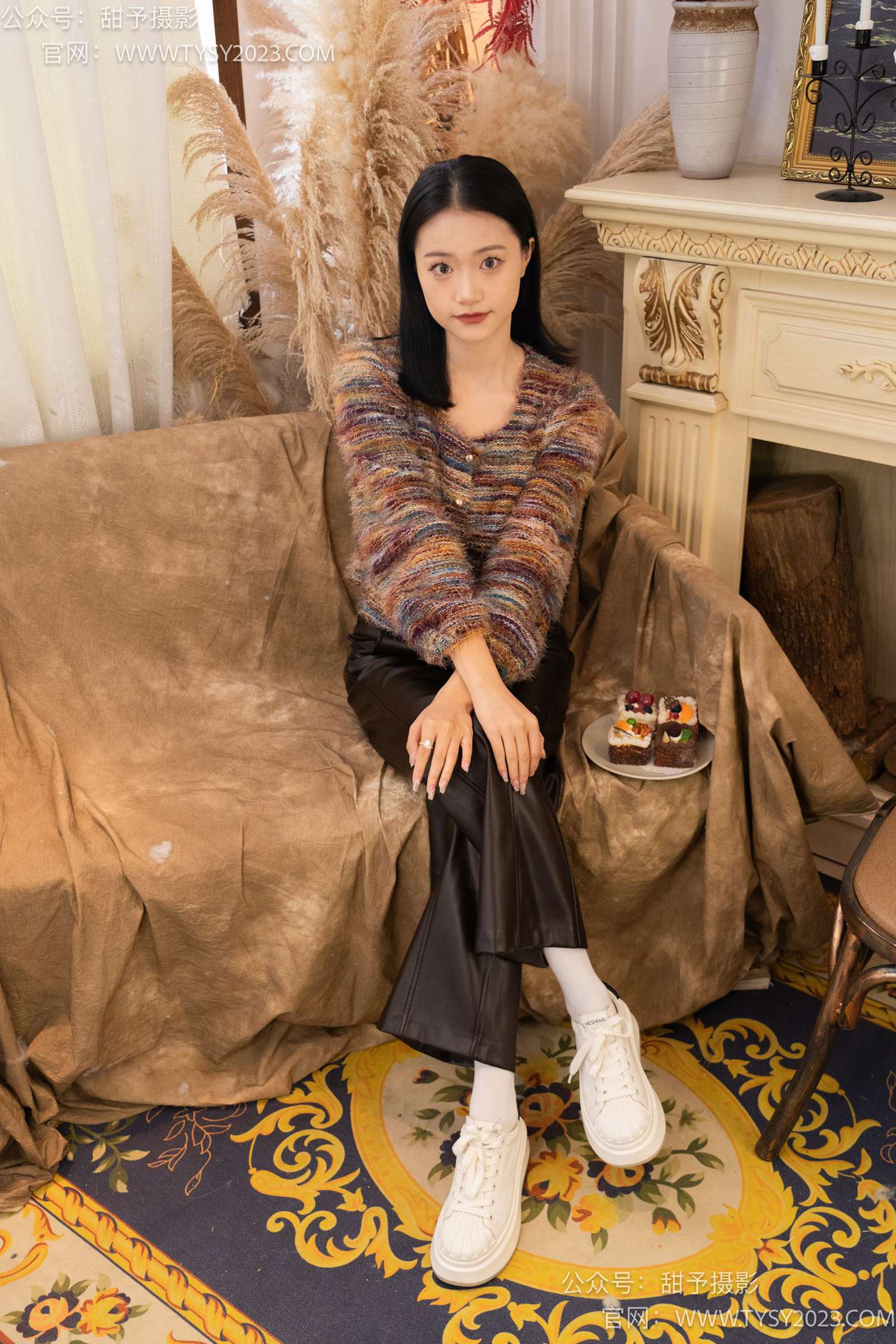 图片[122]-甜予摄影 NO.005 齐齐-板鞋、白棉袜、裸足[122P] – 速更版-美库