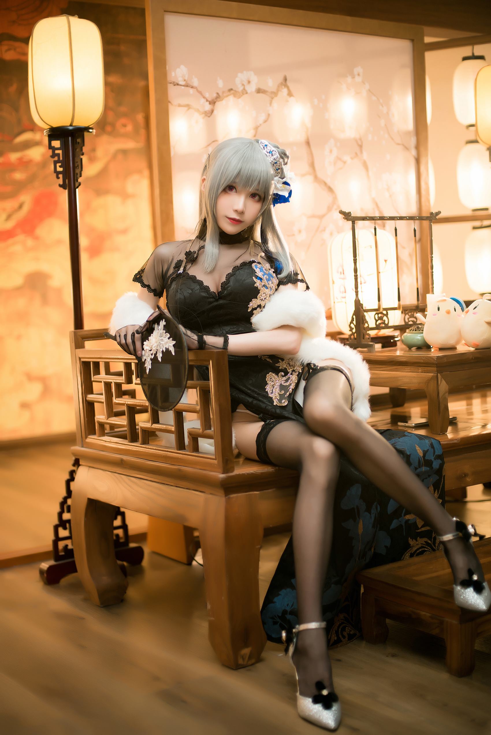 图片[11]-Tomoyo酱  – 碧蓝 路易九世旗袍[20P] – 速更版-美库