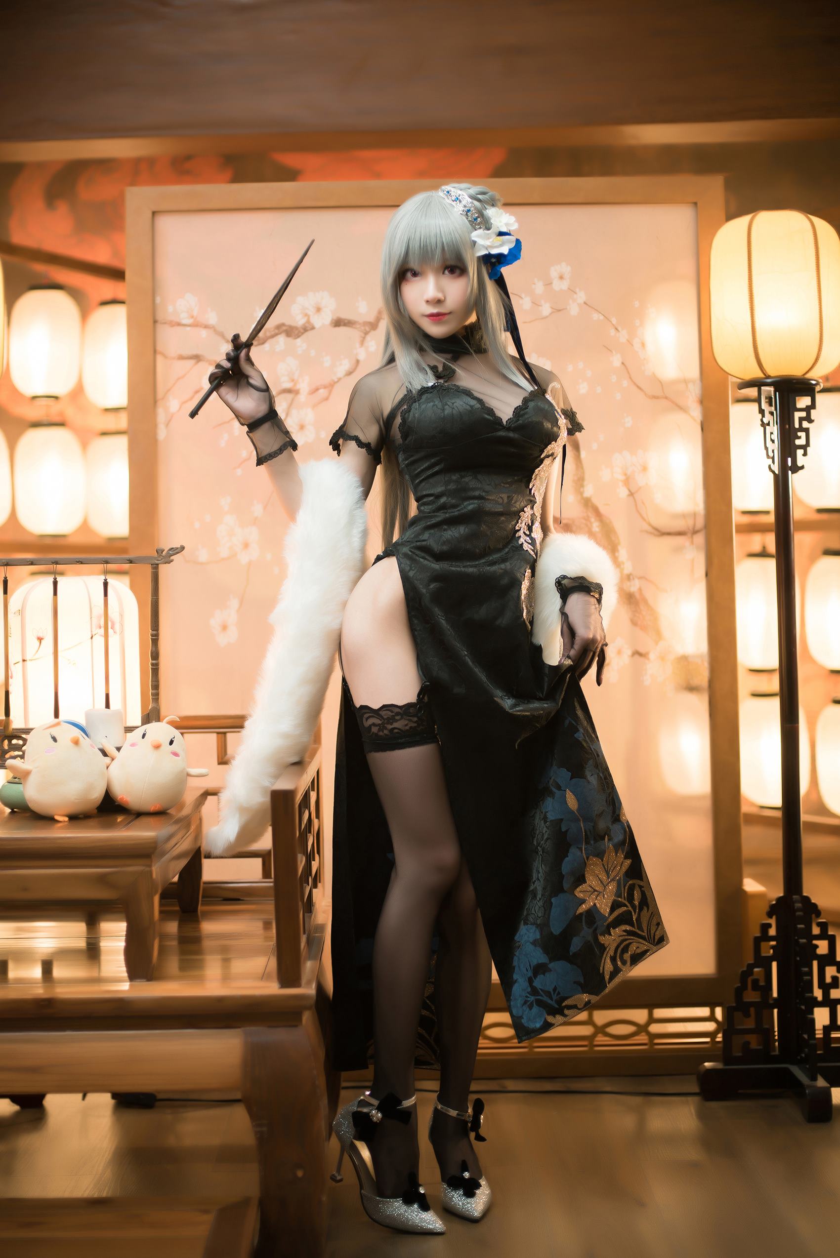 图片[13]-Tomoyo酱  – 碧蓝 路易九世旗袍[20P] – 速更版-美库