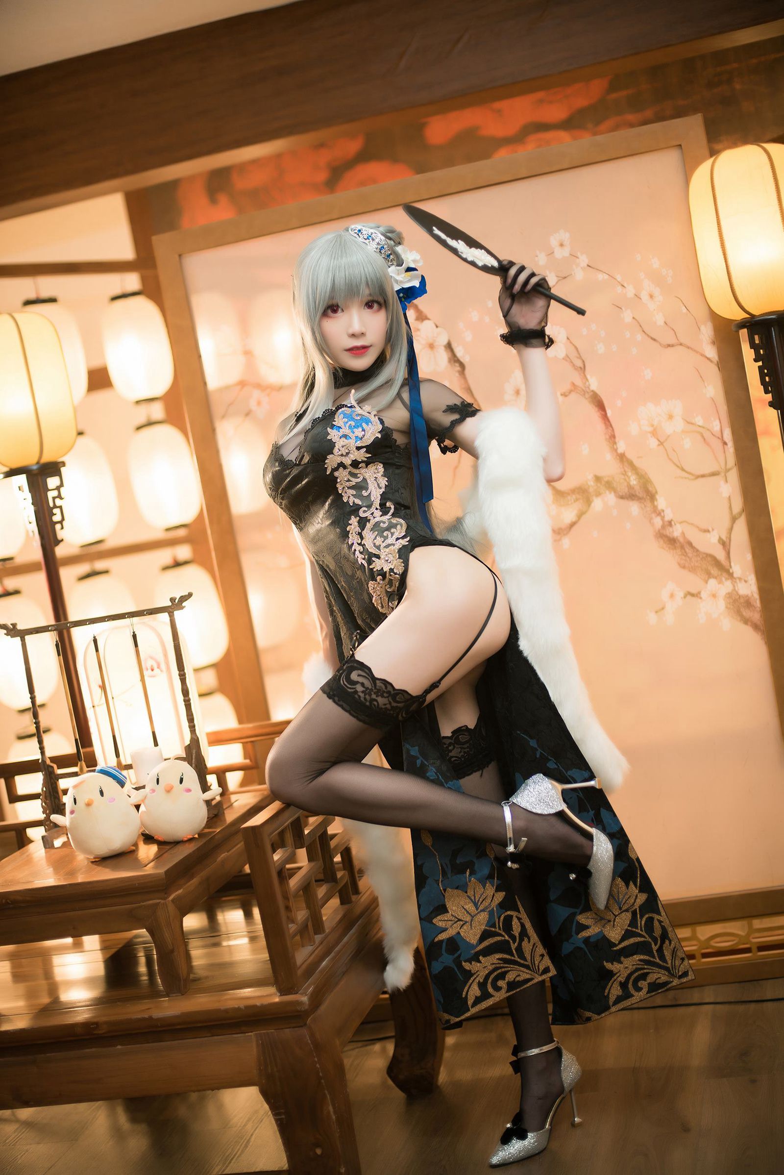 图片[14]-Tomoyo酱  – 碧蓝 路易九世旗袍[20P] – 速更版-美库