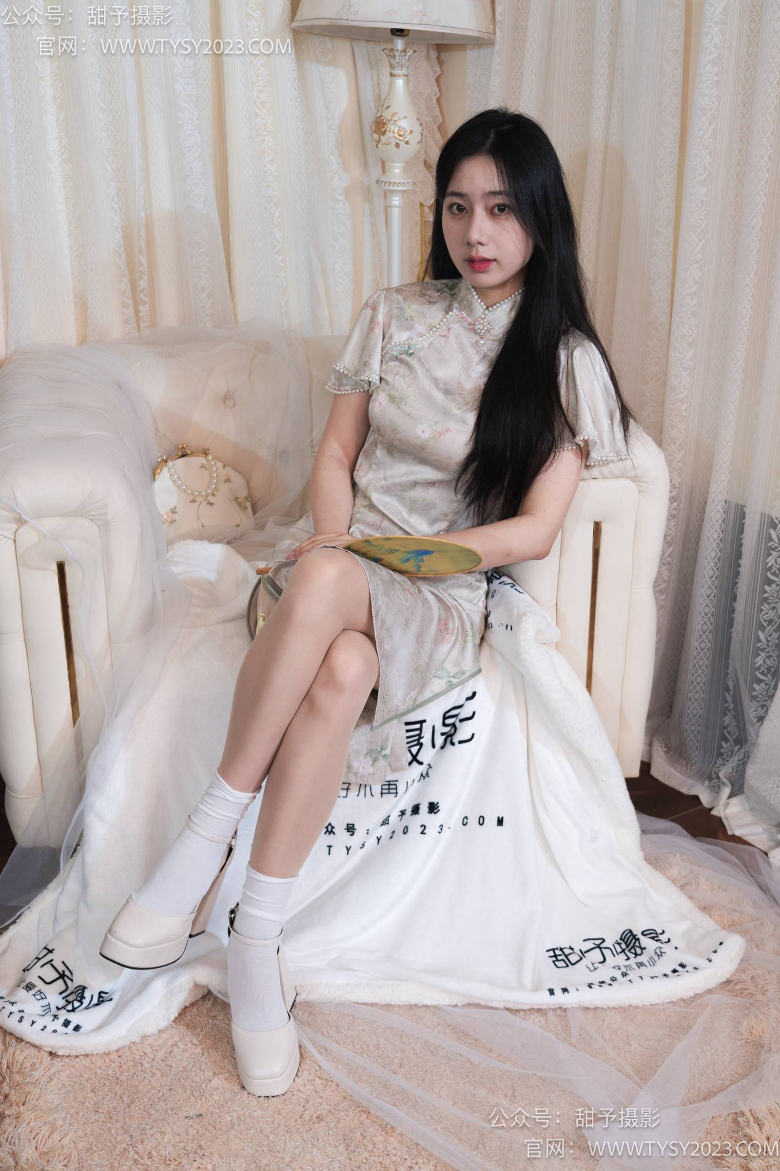 图片[15]-甜予摄影 NO.006 鱼鱼-高跟鞋、白棉袜、肉丝[124P] – 速更版-美库