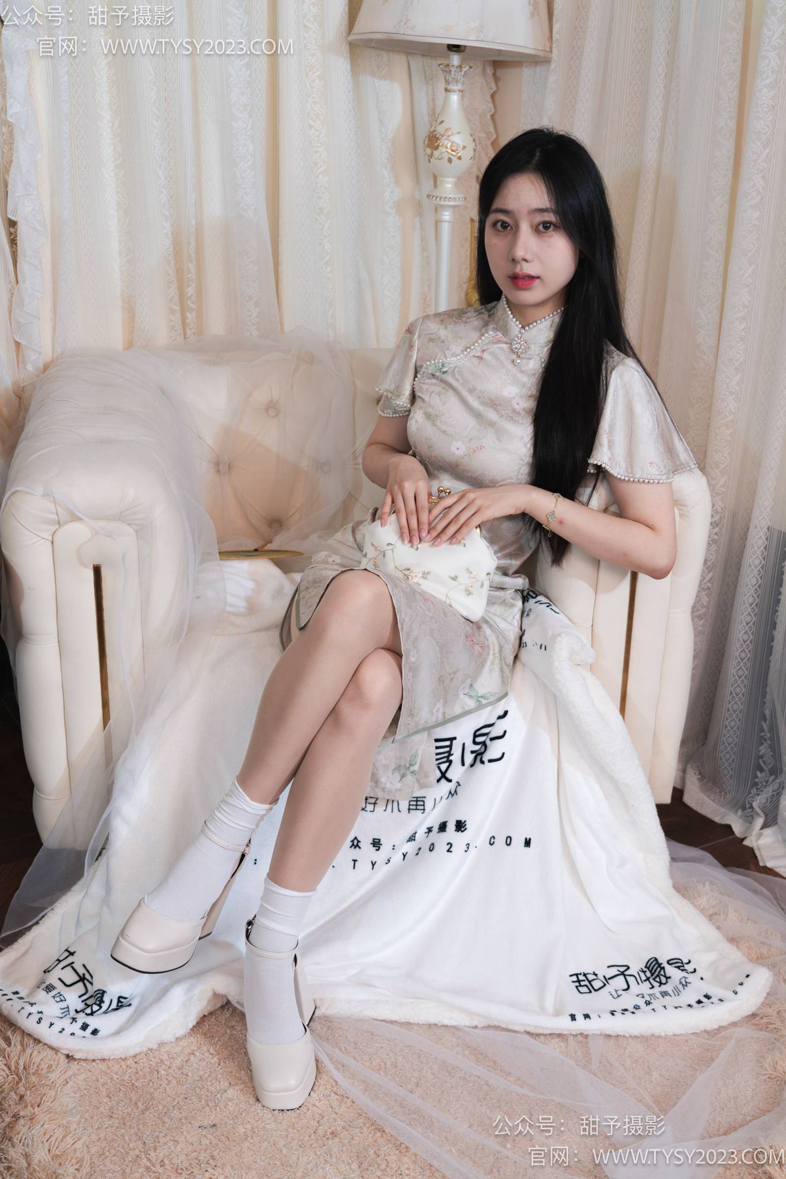 图片[16]-甜予摄影 NO.006 鱼鱼-高跟鞋、白棉袜、肉丝[124P] – 速更版-美库