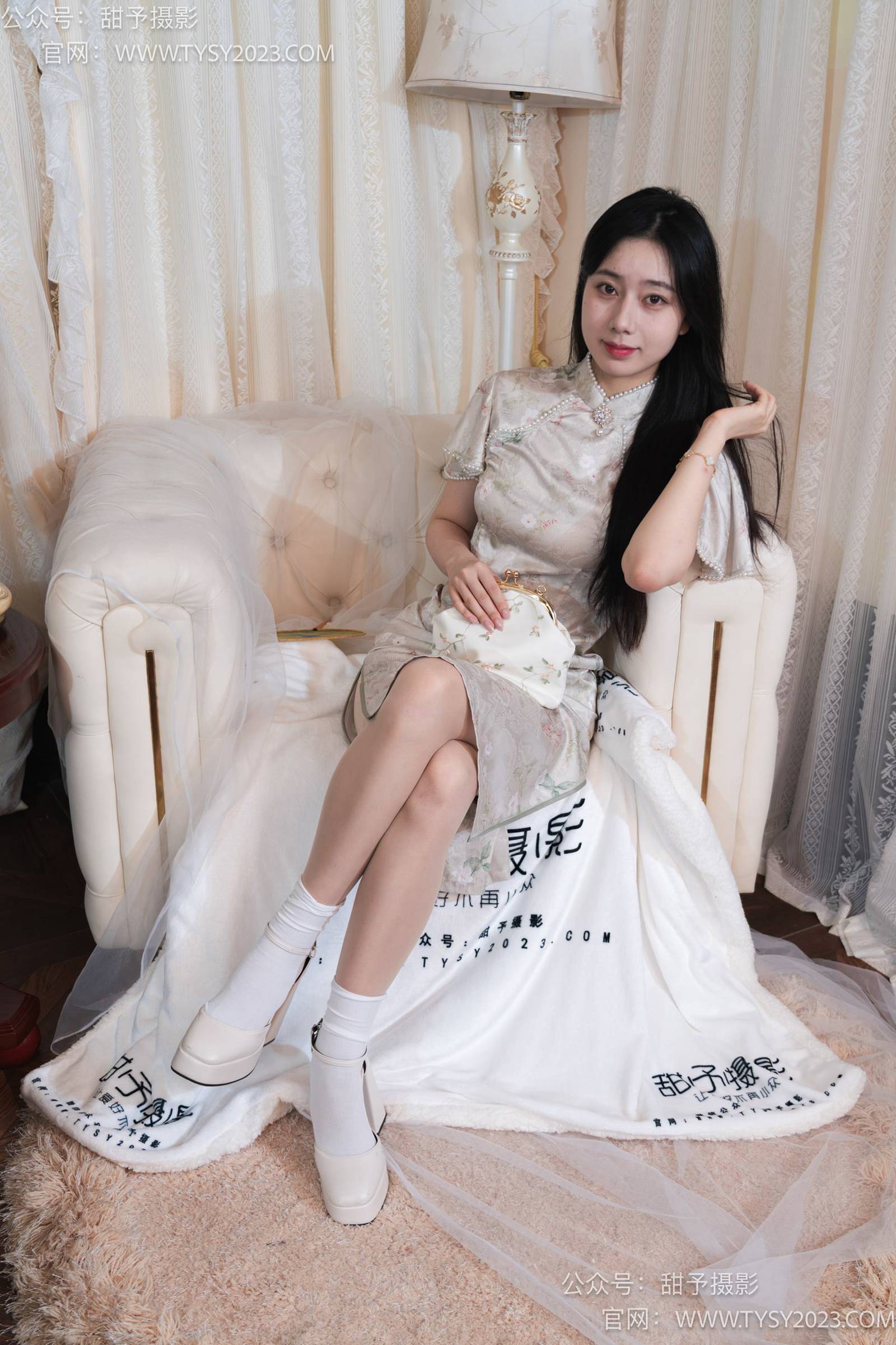 图片[20]-甜予摄影 NO.006 鱼鱼-高跟鞋、白棉袜、肉丝[124P] – 速更版-美库