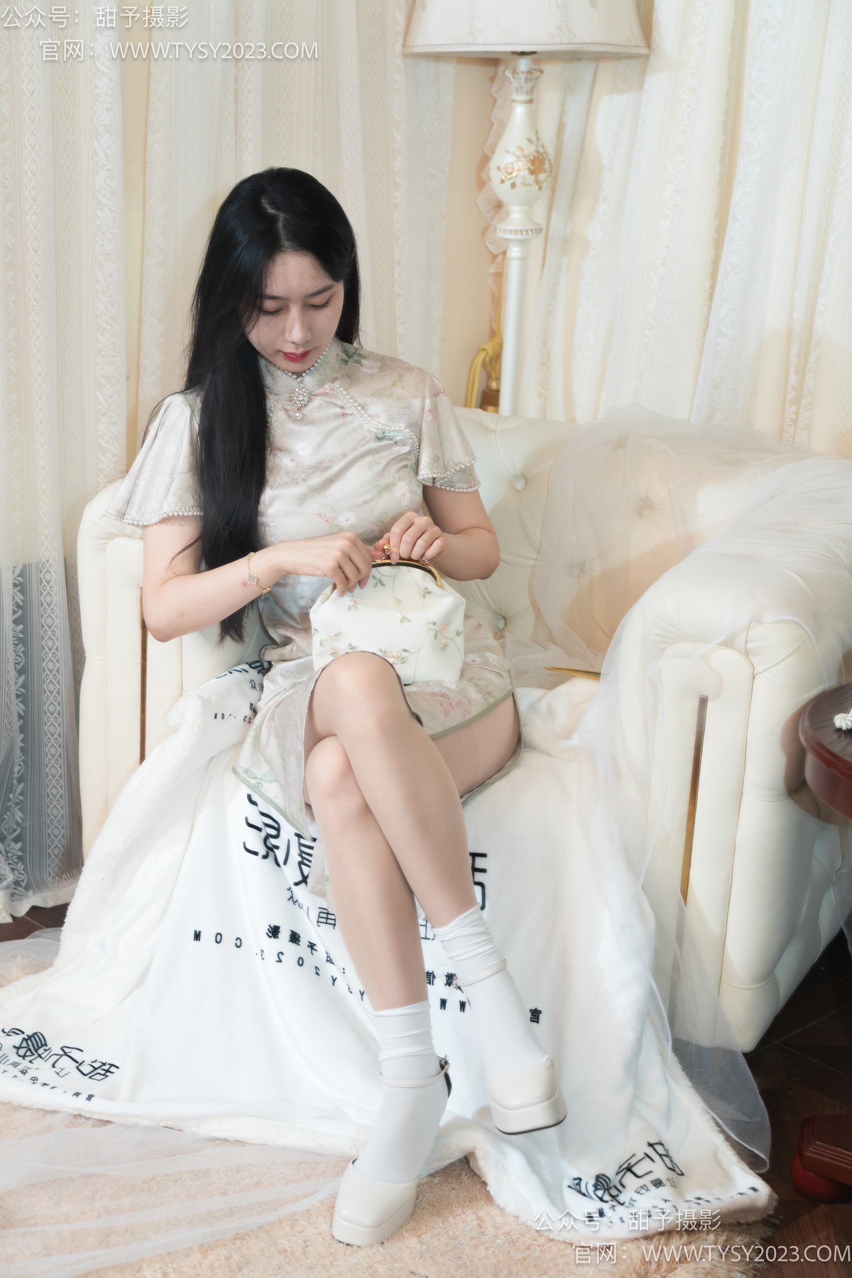 图片[23]-甜予摄影 NO.006 鱼鱼-高跟鞋、白棉袜、肉丝[124P] – 速更版-美库
