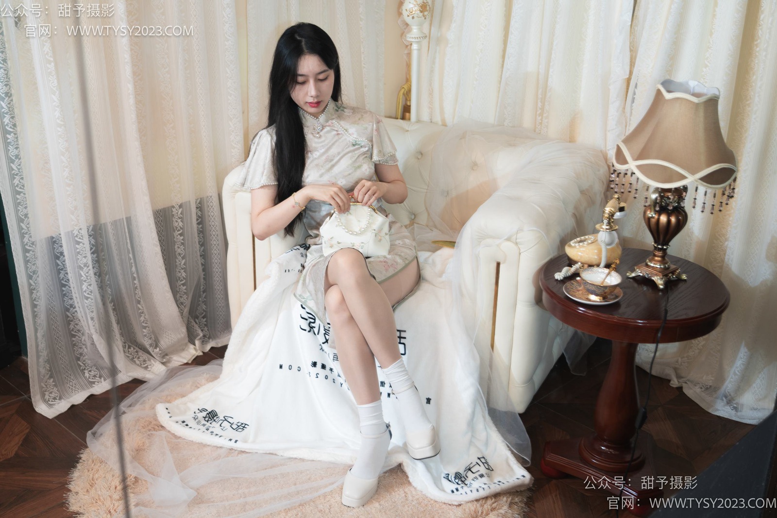 图片[25]-甜予摄影 NO.006 鱼鱼-高跟鞋、白棉袜、肉丝[124P] – 速更版-美库