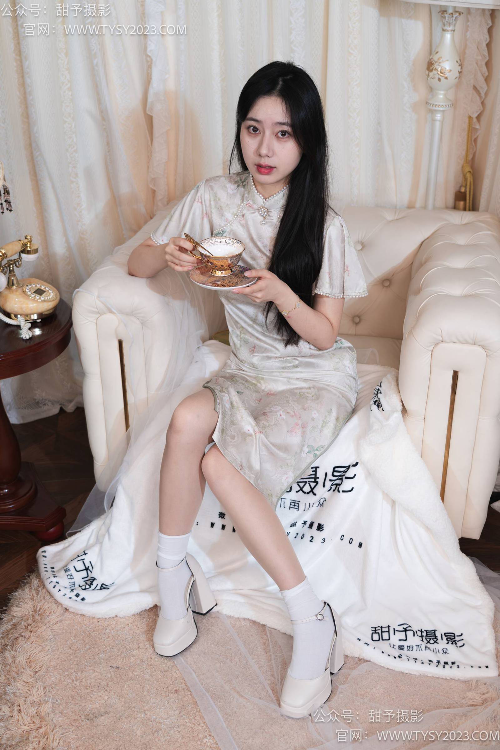 图片[28]-甜予摄影 NO.006 鱼鱼-高跟鞋、白棉袜、肉丝[124P] – 速更版-美库