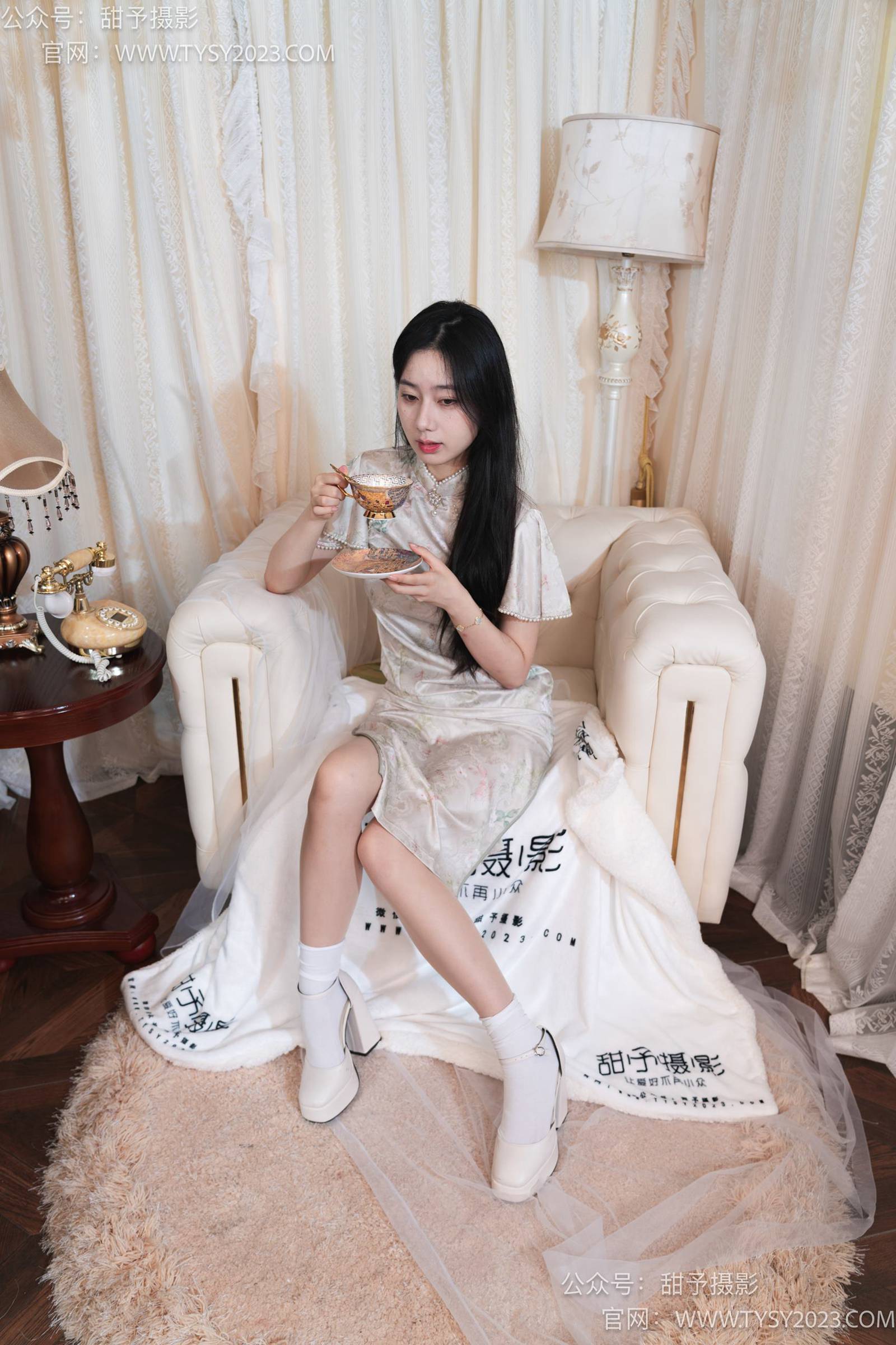 图片[31]-甜予摄影 NO.006 鱼鱼-高跟鞋、白棉袜、肉丝[124P] – 速更版-美库