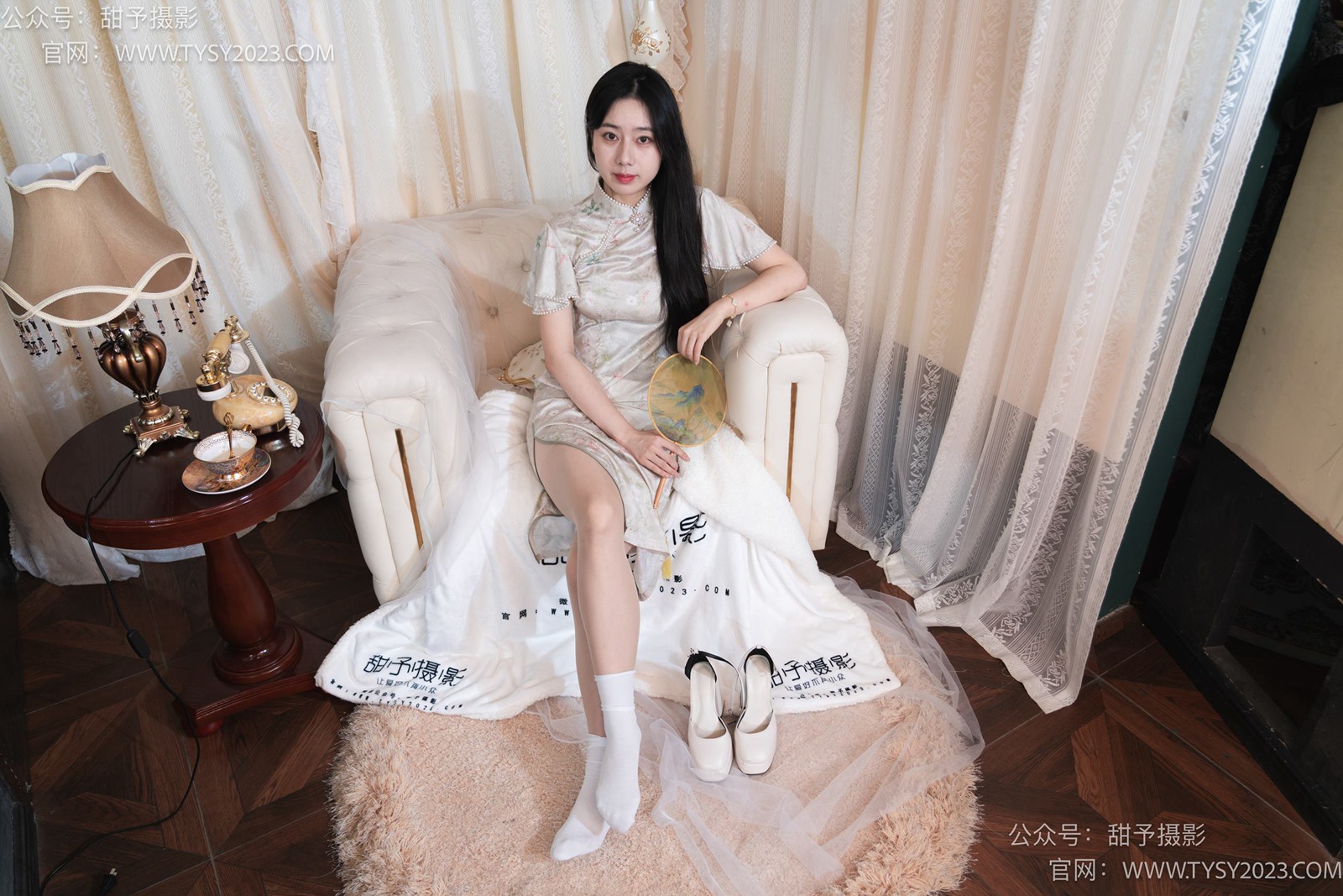 图片[53]-甜予摄影 NO.006 鱼鱼-高跟鞋、白棉袜、肉丝[124P] – 速更版-美库