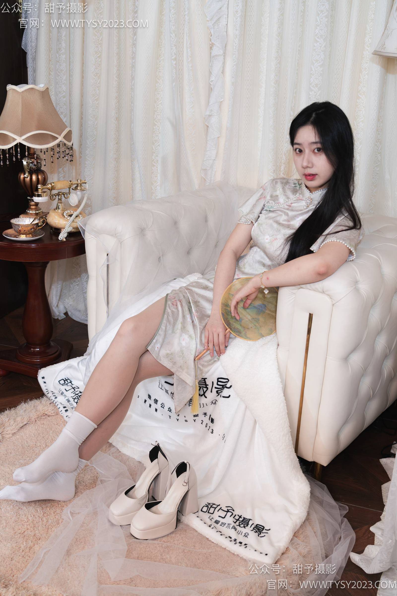 图片[56]-甜予摄影 NO.006 鱼鱼-高跟鞋、白棉袜、肉丝[124P] – 速更版-美库