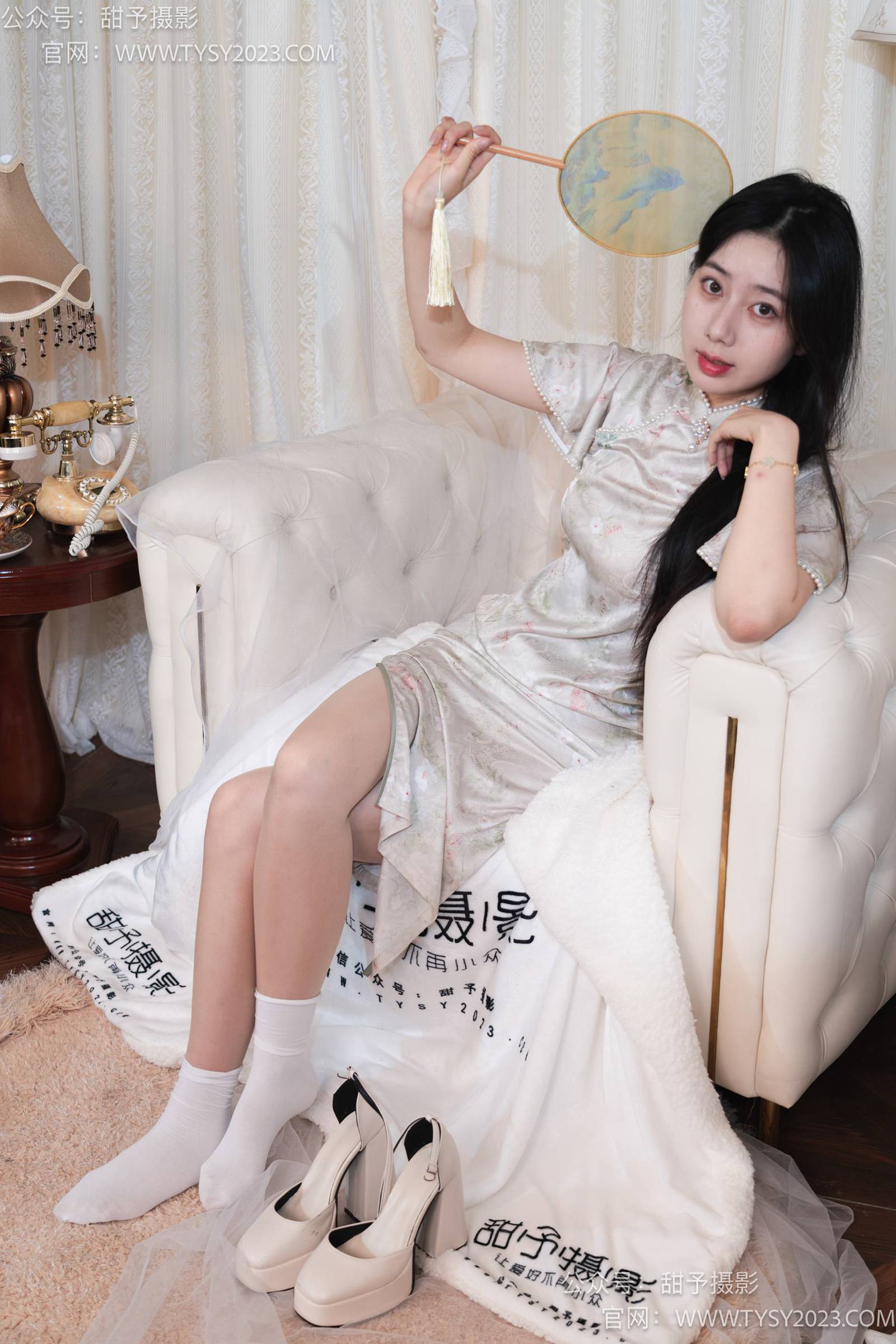 图片[58]-甜予摄影 NO.006 鱼鱼-高跟鞋、白棉袜、肉丝[124P] – 速更版-美库