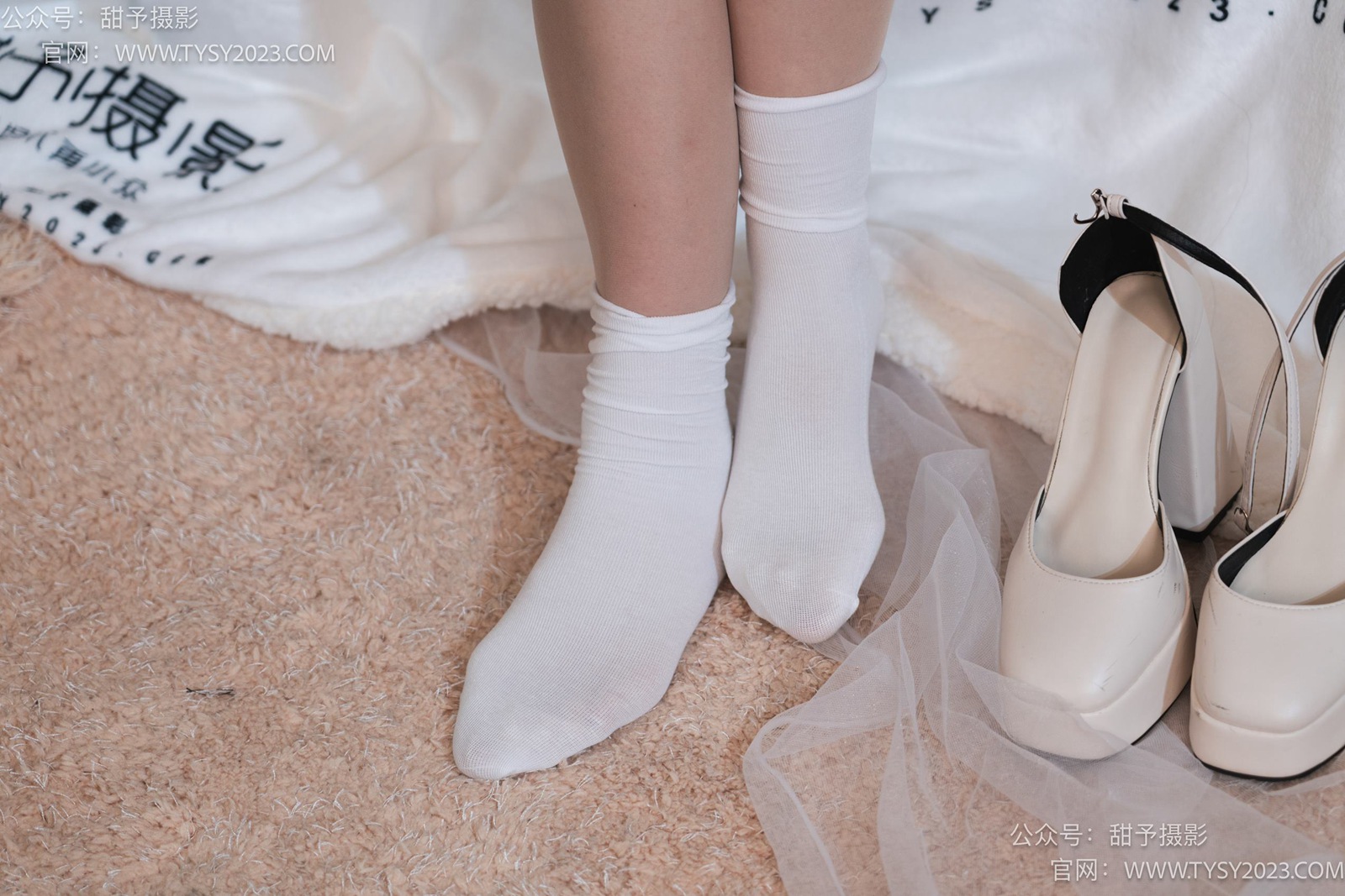 图片[62]-甜予摄影 NO.006 鱼鱼-高跟鞋、白棉袜、肉丝[124P] – 速更版-美库