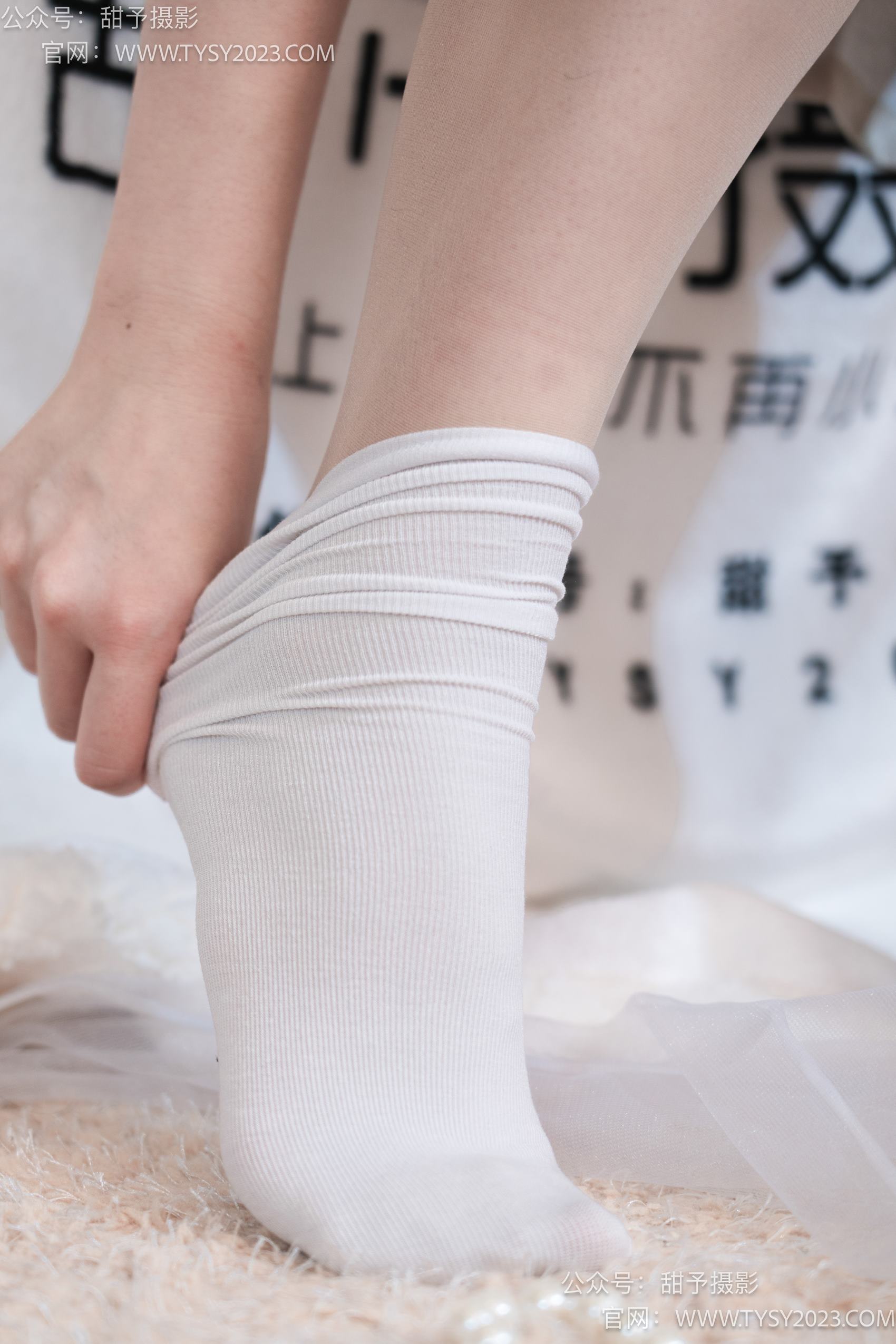 图片[90]-甜予摄影 NO.006 鱼鱼-高跟鞋、白棉袜、肉丝[124P] – 速更版-美库